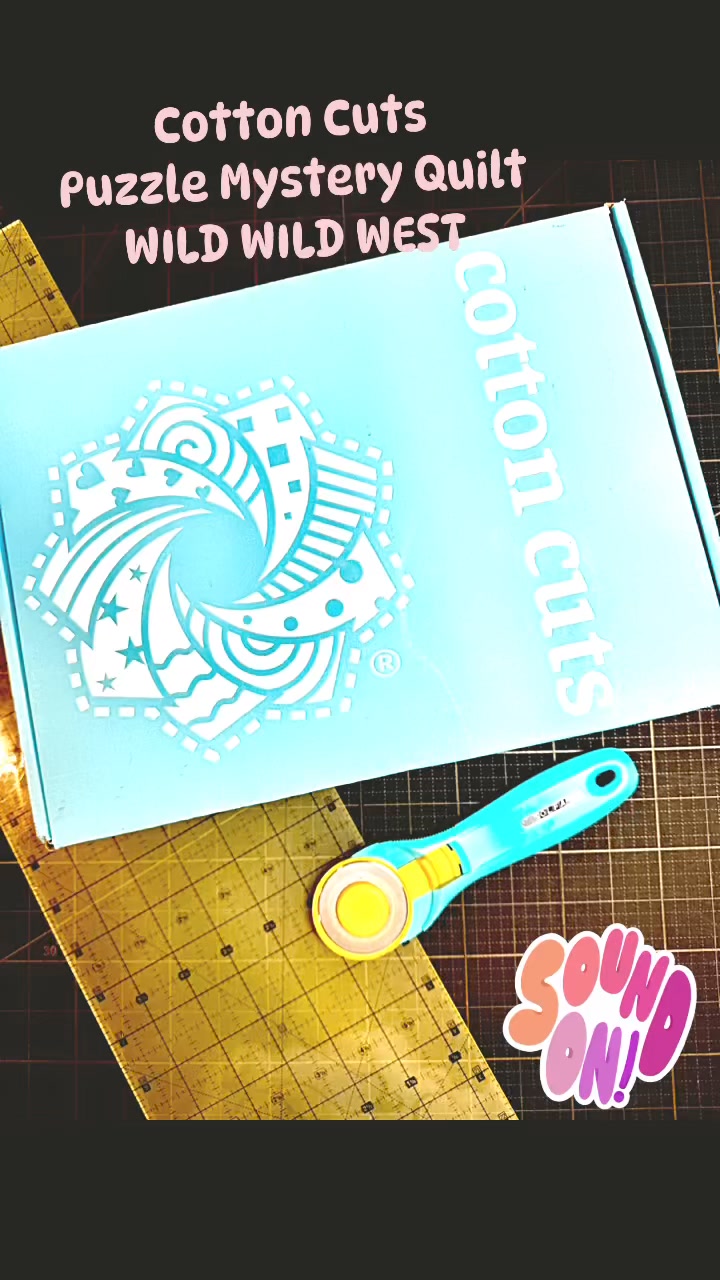 Cotton Cuts started another Puzzle Mystery Quilt ... this time taking us back to the Wild Wild West!
I'm making the LARGE PRAIRIE SUNSET PMQ and I wanna share it with you. This post contains pics of my first clue. Stay tuned for more!
And you can still get in on the action. It's not too late! Simply click on this link and tell them Yvette sent you: https://www.cottoncuts.com/get-started-new/