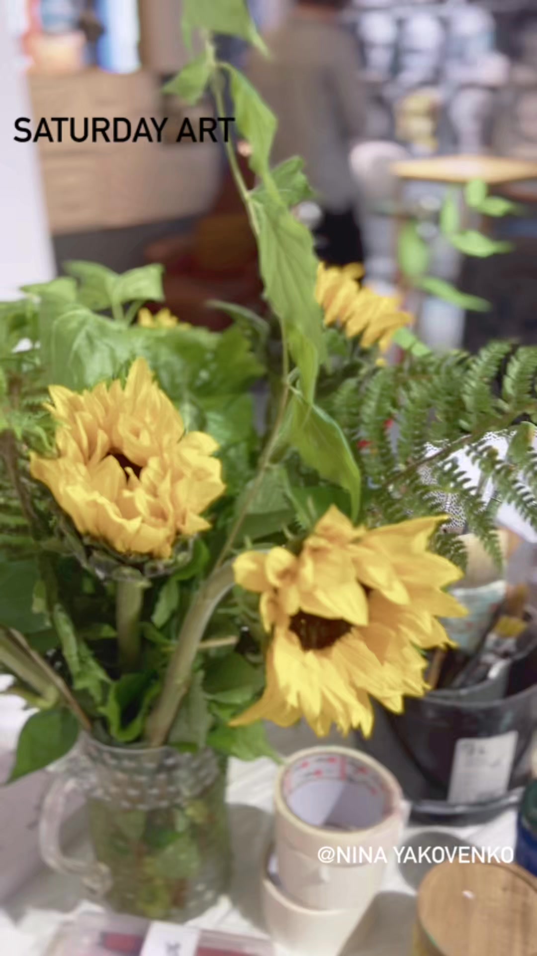 Amazing Saturday Art Lesson with Nina Yakovenko !