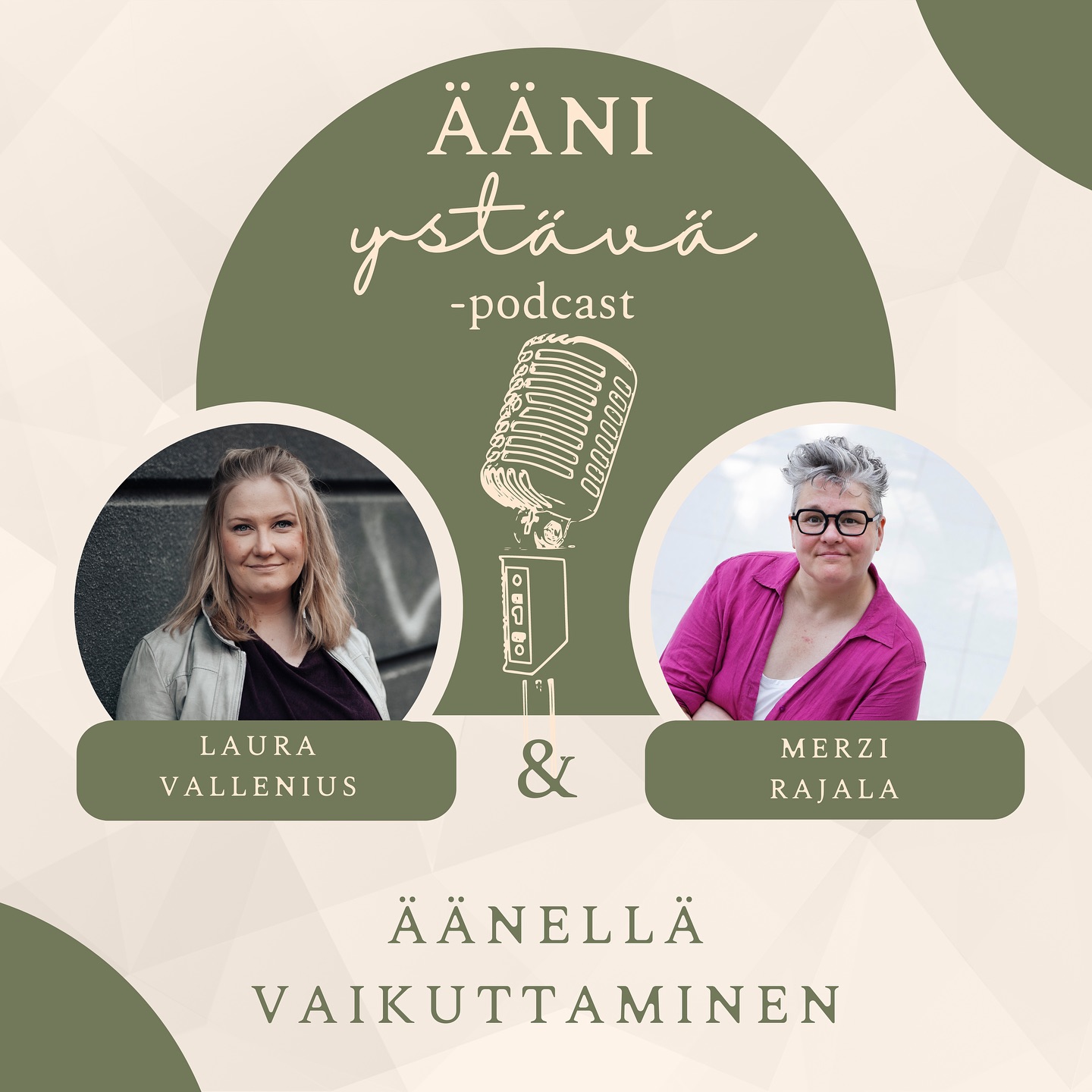 Oletko koskaan miettinyt, kuinka käytät ääntäsi? Ei niinkään teknisesti, vaan sitä, minkälaiset mahdollisuudet sinulla on vaikuttaa tähän maailmaan ja yhteiskuntaan omalla äänelläsi? Minkälaisia arvoja ja asenteita sinun äänesi edistää ja tuo esiin?
Uusimassa podijaksossa keskustelemme kuoronjohtaja ja kouluttaja Merzi Rajalan @merzirajala kanssa omalla äänellä vaikuttamisesta. Turustumme Merzin luotsaamaan Choirs for Ecocide Law -projektiin sekä muihin esimerkkeihin äänellä vaikuttamisesta! 😍
Ääniystävä-podcast löytyy suoratoistopalveluista (Spotify jne.) sekä verkosta www.aanikauppa.fi/podcast. ❤️