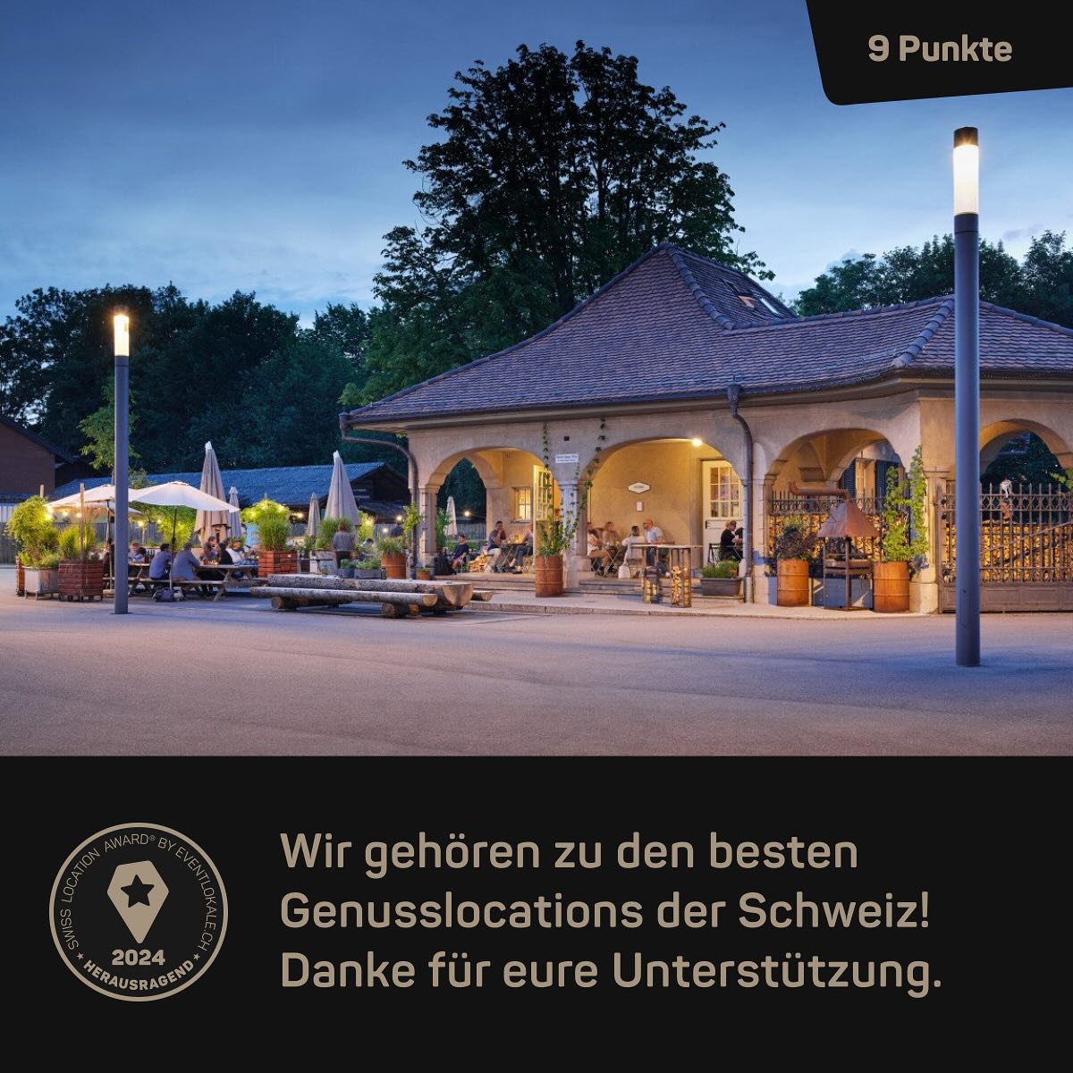 Swiss Location Award🎉🥳🥂
Mit Freude dürfen wir euch mitteilen, dass wir beim Swiss Loaction Award von @eventlokale.ch 9.0 Punkte in der Kategorie „Genusslocation“ erhalten haben! 😅
Vielen Dank für eure Unterstützung!🍻😅
#freibankbern
#wankdorfcity
#swisslocationaward
#swl
#eatlocal
#drinklocal