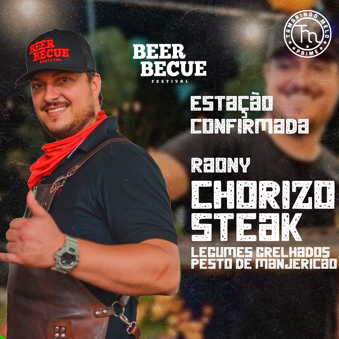 Dia 09 de março teremos mais uma edição do @beerbecue.festival , estarei presente como chef de estação , fazendo chorizo steak com legumes grelhados e pesto de manjericão , são 6 horas de open bar e 6 horas de open food com o melhor do churrasco e os melhores assadores , com várias atrações musicais ,muito churrasco , muita cerveja , muita música boa e gente bonita ,corre lá e garanta já seu ingresso me chama no pv para mais informações!