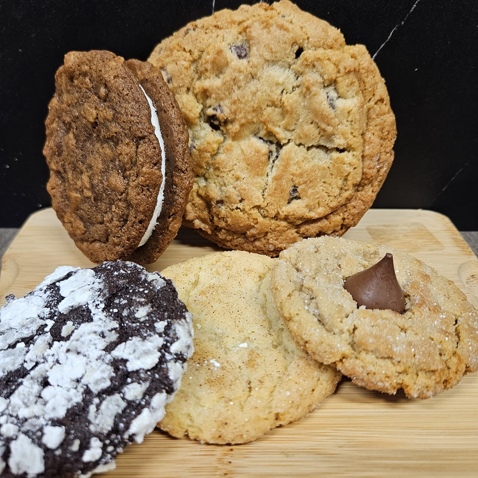 Where does a snowman get the weather report? ☃️
The winternet! 😉
It sure has been a little chilly lately! Good thing we have some great coffee options on our block! Grab a hot beverage and stop in for a sweet treat to pair with it. ☕🍰
We can't wait to see you all this weekend!
Muffins: Blueberry Streusel, Lemon Poppy
Cheesecake: Vanilla Mini, Snickerdoodle Cheesecake Slice, Cherry Topped Cranberry Swirl Slice, Twix Slice
Breakfast: Chocolate Chip Banana Bread, Bacon Cheddar Chive Scone
Cookies: Chocolate Chip, Gingerbread Oatmeal Cream Pie, Gluten/Dairy Free Chocolate Chip & Snickerdoodle
Christmas Cookies: PB Blossom, Eggnog Snickerdoodle, Chocolate Crinkle
Cupcakes: Triple Chocolate, Vanilla, Carrot, French Silk, Eggnog w/ Spiced Buttercream, Very Berry, Allergen Friendly
Macarons: Peppermint Mocha, Almond Apricot, Cherry Lime
Bars: Pecan Bars, Andes Mint Brownies, Pumpkin Bars
Quiche: The Meats (ham, sausage, bacon and cheddar), Chicken Fajita, Quiche Lorraine (spinach, tomato, roasted red pepper and parmesan)
Granola: Cinnamon Pecan, Blueberry Vanilla
Other Treats: Chex Mix, Caramel Apple Chex Mix, Candied Nuts, Salted Caramel Sauce
Specialty Cake: Chocolate Cake with Chocooate French Silk Filling and Vanilla Buttercream
Dog Treats (100% of proceeds to benefit Watertown Humane Society)