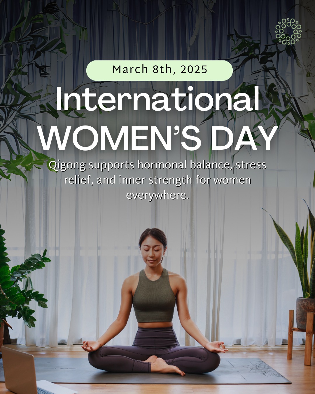 "Strong. Resilient. Balanced. 💖✨
Today, we celebrate the energy and power of women everywhere! Qigong helps:
🌿 Balance hormones
🌿 Reduce stress
🌿 Cultivate inner strength
Take a deep breath, stand tall, and feel your power. Tag a woman who inspires you! 💪💙
#IWD2025 #QigongForWomen #InnerStrength #QigongForBalance #InternationalWomenDay #WellnessJourney #MindBodyConnection #qigonghealing #wellnesstips #qigong"
