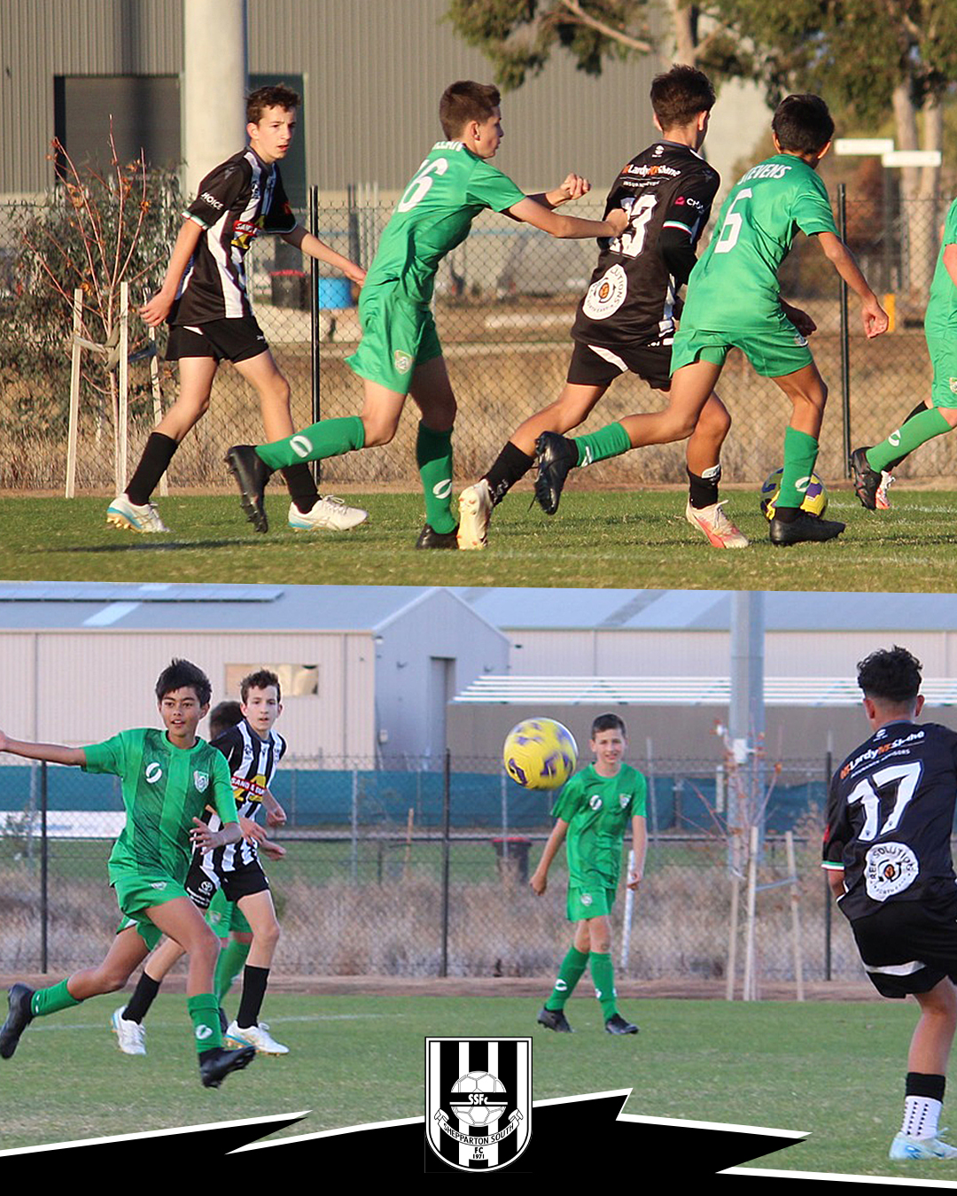 So proud of Zane for stepping up an age group and having a go for the U16's when they needed.
Definitely a great experience and learning curve.
You can see how much the game evolves as you go up age groups, more strategic, positional and more body.
Thank you U16s team for accepting and embracing the younger ones.
The game ended as a draw, 3 each, against Shepp United.
Also a shout out to his coaches from U14's last year, Alex and Josh, your words with Zane were encouraging and sincere, also awesome to hear from my point of view. Also words from his current U14s Coach Kingy, Thank you.
What a great club to be a part of!
#sheppsouthsoccerclub #sheppsouthsc @sheppartonsouthsoccer Shepparton South Soccer Club Inc
*Photos from a previous U14s game