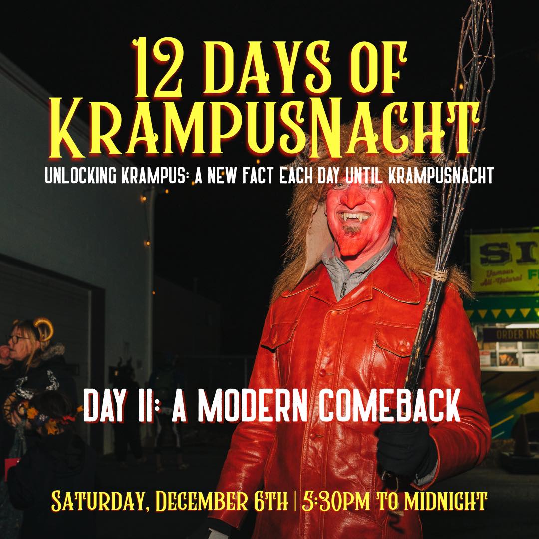 Fun Fact #11: A Modern Comeback 🔙
Krampus has surged back into pop culture - with parades, art shows, holiday markets, festivals, and even dance parties happening worldwide.
Be part of the modern Krampus movement right here in Ithaca on Saturday, December 6! 🤩
🎟️ Tickets in bio!
#liquidstatebeer #krampuscomeback #krampusnacht #krampusparty #krampusparade #krampuscountdown #folklore #ithaca