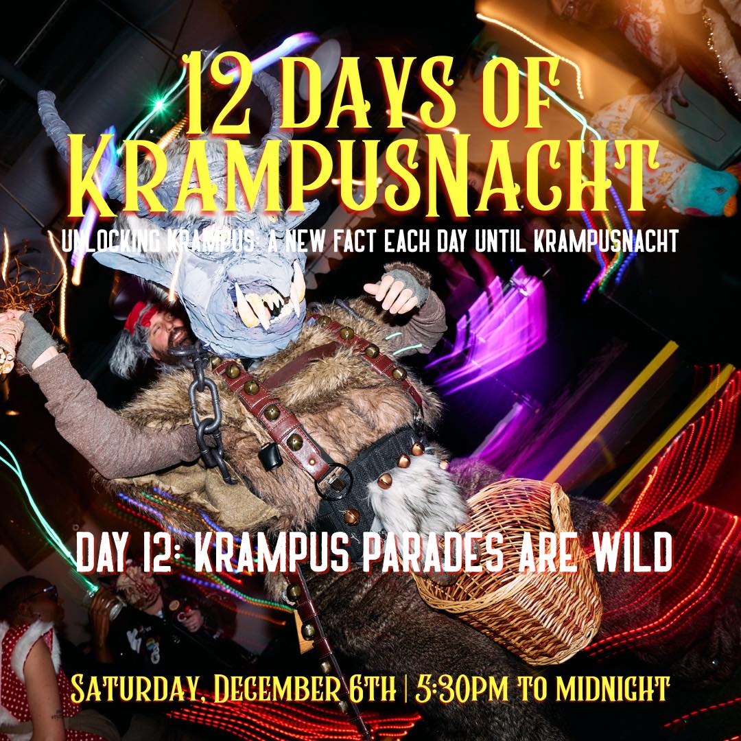 Fun Fact #12: Krampus Parades Are Wild 🥳
At Krampus runs, dozens of Krampuses surge through the streets, ringing bells, dancing, posing for photos, and causing planned, hilarious chaos.
We hope you’ve enjoyed this countdown to Krampus with us, and have learned some tidbits along the way!
Experience the chaos yourself TOMORROW! Saturday, December 6 our parade and dance party is your chance to join the tradition! 🫵🏼
🎟️ Tickets + information in bio!
#liquidstatebeer #krampusparade #krampusnacht #holidaychaos #krampuscountdown #folklore #parade #ithaca #krampuseve