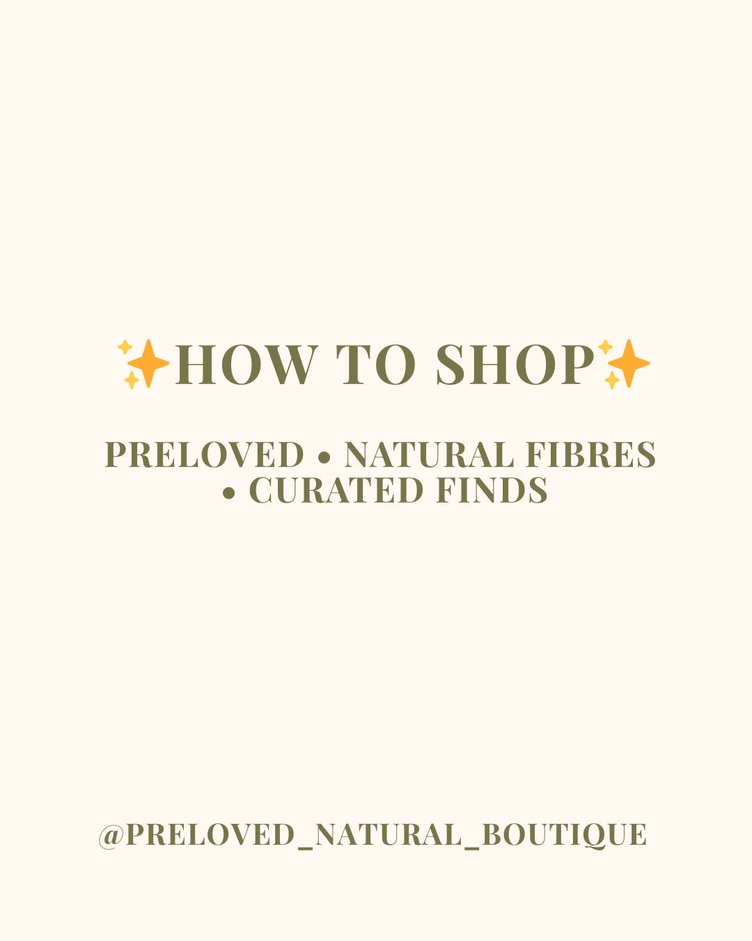 🌿 How to Shop • PreLoved • Natural Fibres • Curated Finds
1. DM item code
2. I’ll confirm availability
3. Pay via link provided
4. Screenshot & DM proof of payment
5. Choose Aus post or local pick up
6. Receive your natural find parcel, shipped in 1-2 business days
(local pick up not available during December 2025-Jan 2026)
#naturalfibrefashion
#naturalclothingaustralia
#cottonandlinen
#cottondressaustralia
#linendressaustralia
#sustainablewardrobe
#ethicalfashionaustralia
#australianpreloved
#prelovedperth