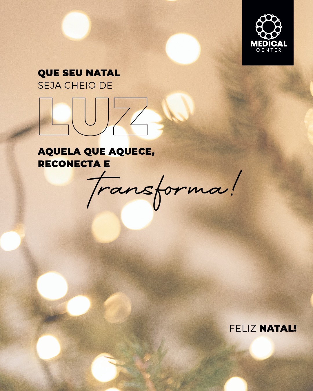 Que seu Natal seja cheio de luz — aquela que aquece, reconecta e transforma. ✨
A Medical Center deseja a você e à sua família saúde, paz e momentos que fazem o coração sorrir.
Feliz Natal! 🎄💫
#NatalMedicalCenter #FelizNatal #CuidarComCarinho