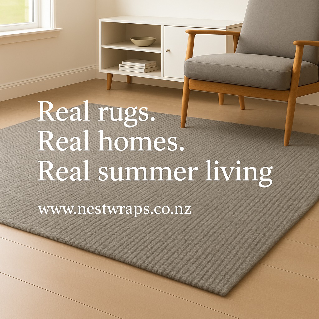 Real rugs.
Real homes.
Real summer living.
Our jute rugs are loved across NZ for one simple reason — they work.
From busy family lounges to quiet coastal homes, they’re made to be lived on, not tiptoed around.
Thank you for sharing your spaces with us. www.nestwraps.co.nz
