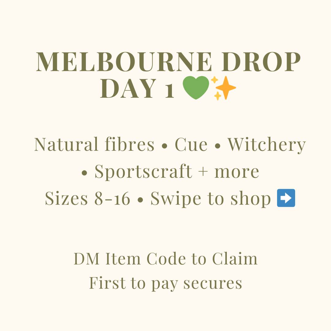 Melbourne Drop — Day 1 💚
A curated selection of preloved summer pieces, sourced in Melbourne and chosen for quality, fit, and natural fibres.
Sizes 8-16.
Swipe to view each piece.
DM to claim. First to pay secures.
Australia wide shipping ✈️
Tracked postage available.
#prelovedaustralia
#slowfashionaustralia
#naturalfibres
#linenclothing
#cottonclothing
#prelovedstyle
#australianwomen
#sustainablestyle
#ethicalfashion
#summerwardrobe
#melbournefashion
#australianfashion