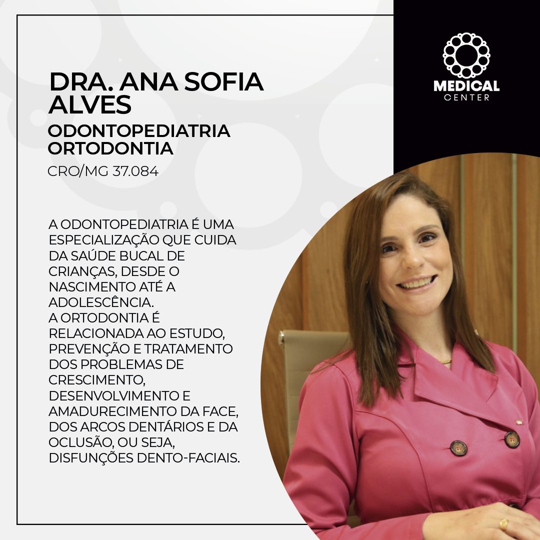 🦷 Cuidar do sorriso desde cedo é cuidar do futuro.
A Dra. Ana Sofia Alves atua nas áreas de Odontopediatria e Ortodontia, acompanhando crianças desde o nascimento até a adolescência, sempre com um olhar atento, carinhoso e preventivo.
A odontopediatria cuida da saúde bucal infantil em cada fase do desenvolvimento, enquanto a ortodontia atua na prevenção, no estudo e no tratamento dos problemas de crescimento, desenvolvimento e amadurecimento da face, dos arcos dentários e da oclusão.
Aqui, o cuidado vai além dos dentes: é sobre acolher, orientar e garantir um desenvolvimento saudável, com respeito e confiança em cada etapa. 💙
📍 #VemEstarBem na #MedicalCenter
www.medicalcenterpa.com.br
📲 Tel.: 3647-3550
📲 Térreo: 35 99830-8576
📲 1º Andar: 35 99984-5366
📲 2º Andar: 35 99867-2564
📲 3º Andar: 35 99723-7519
👉 Rua Coronel Brito Filho, 461/469 . Bairro Fátima I . Pouso Alegre . MG
#Odontopediatria #Ortodontia #SaúdeBucalInfantil #CuidarDesdeCedo