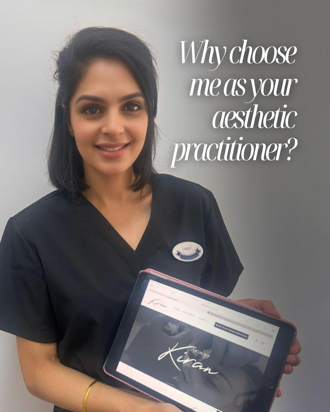 โจ Why choose me as your aesthetic practitioner? โจ
Choosing the right practitioner isnโt just about treatments โ itโs about trust, safety, and expertise. As an Independent Prescribing Pharmacist and aesthetic practitioner, I combine medical knowledge with a natural, tailored approach to help you look and feel your best.
From your first consultation to aftercare, your safety, confidence, and results are always my priority.
๐ Skin By Kiran โ Calder Podiatry, Sowerby Bridge
๐
Book your consultation via Booksy and letโs start your journey the right way.