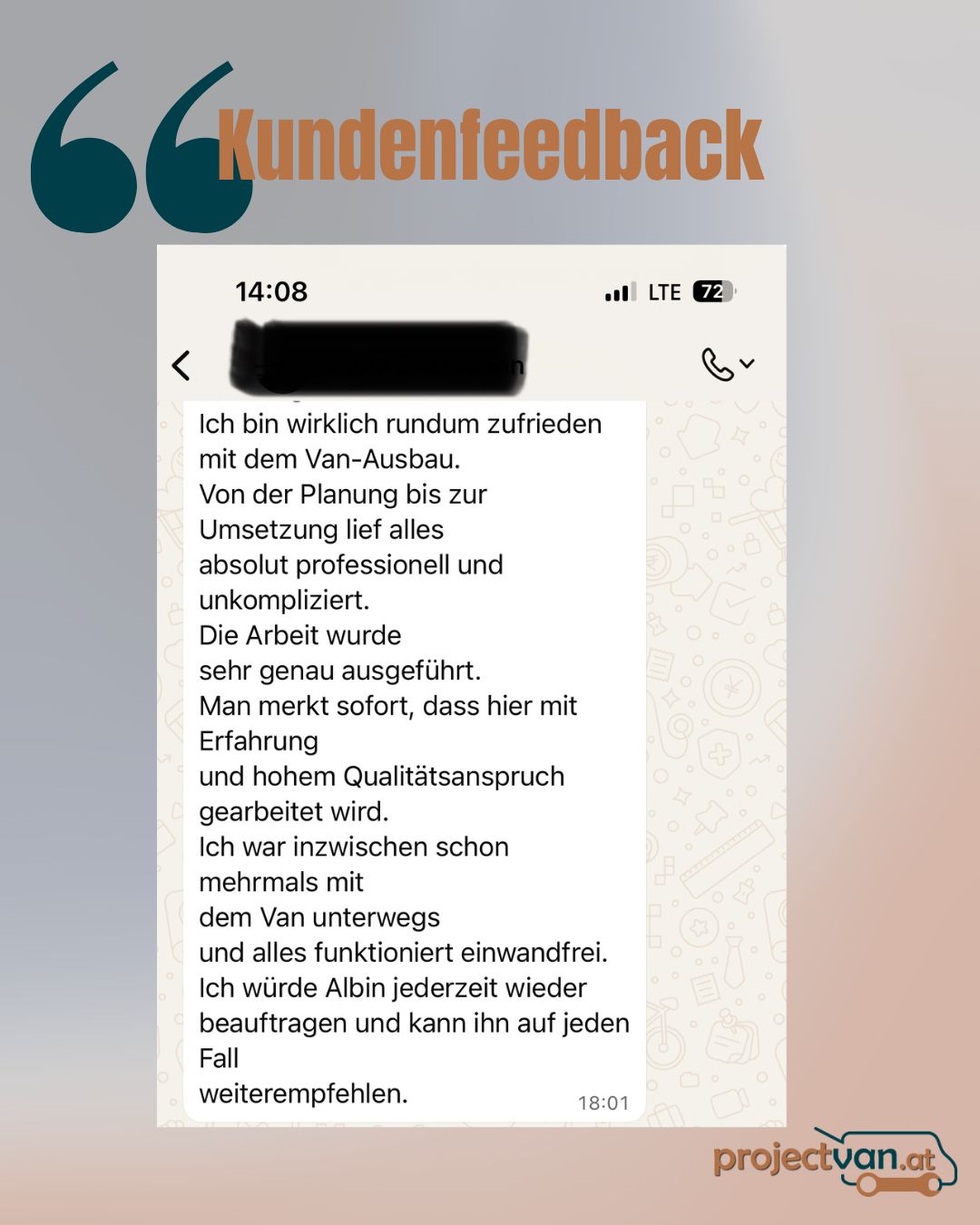 Über euer Feedback freue ich mich immer ganz besonders - DANKE! 🙏
Gerade solche Nachrichten zeigen mir, dass sich die Arbeit lohnt.
Danke für euer Vertrauen! 😊
#feedback #kundenfeedback #dankbar #vertrauen #zufriedenekunden #handwerk #vanumbau #camperausbau #vanwerkstatt #pregarten #mühlviertel #regional #qualität #leidenschaft