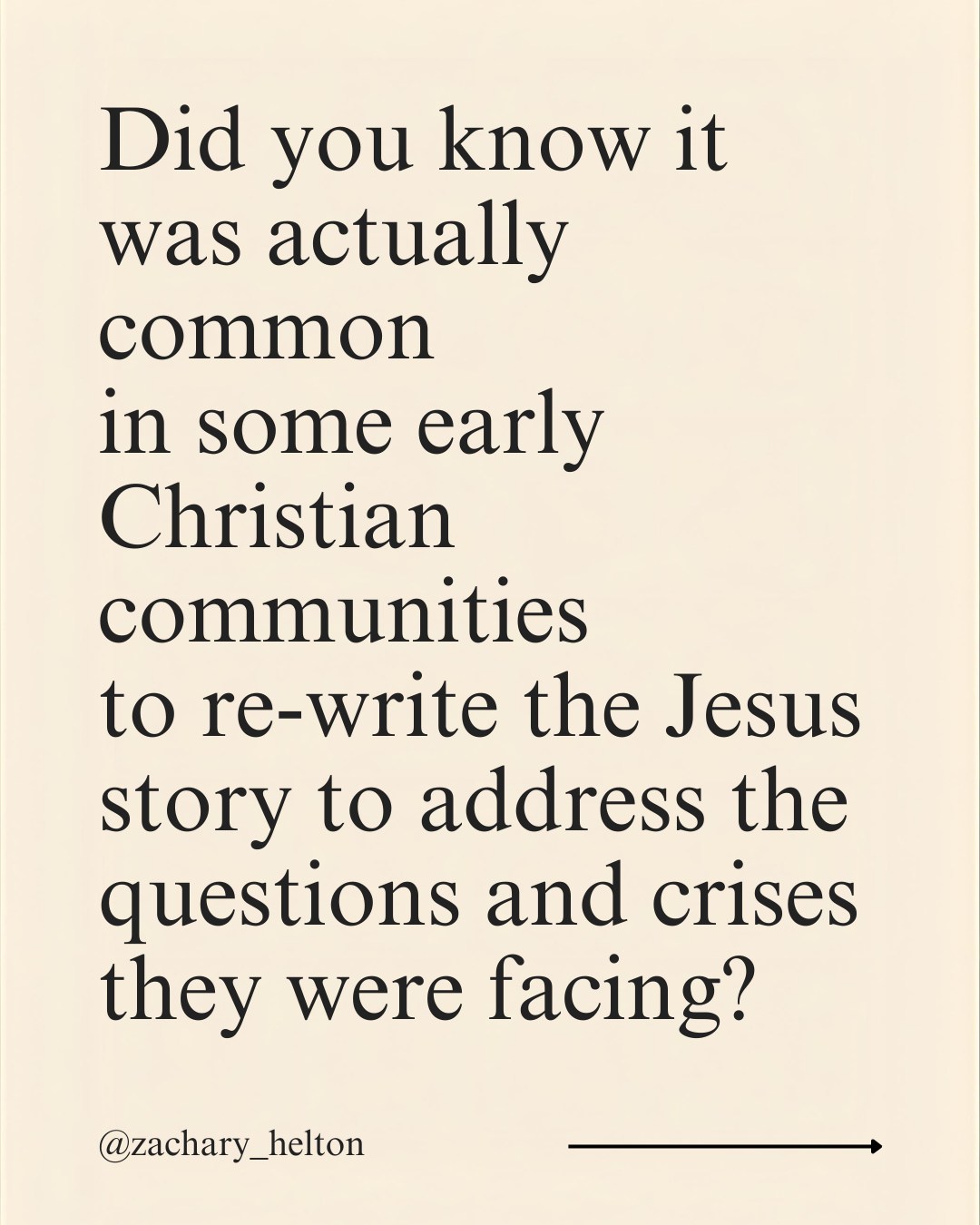 Many of us who wound up deconstructing were taught the Gospels were fixed, objective, untouchable. But early Christianity and church history tell a different story. The Gospels were shaped by the crises early Christians were facing—persecution, suffering, survival under empire. Biblical history shows us those pressures influenced what became central. If our questions today are about religious trauma, justice, doubt, and healthier spirituality, it makes sense that our telling of the story might sound different too. Deconstruction isn’t abandoning Christianity. It’s understanding how it developed—and deciding what kind of faith we’re forming now. #exvangelical #deconstruction #earlychristianity #biblicalhistory #churchhistory #progressivechristian