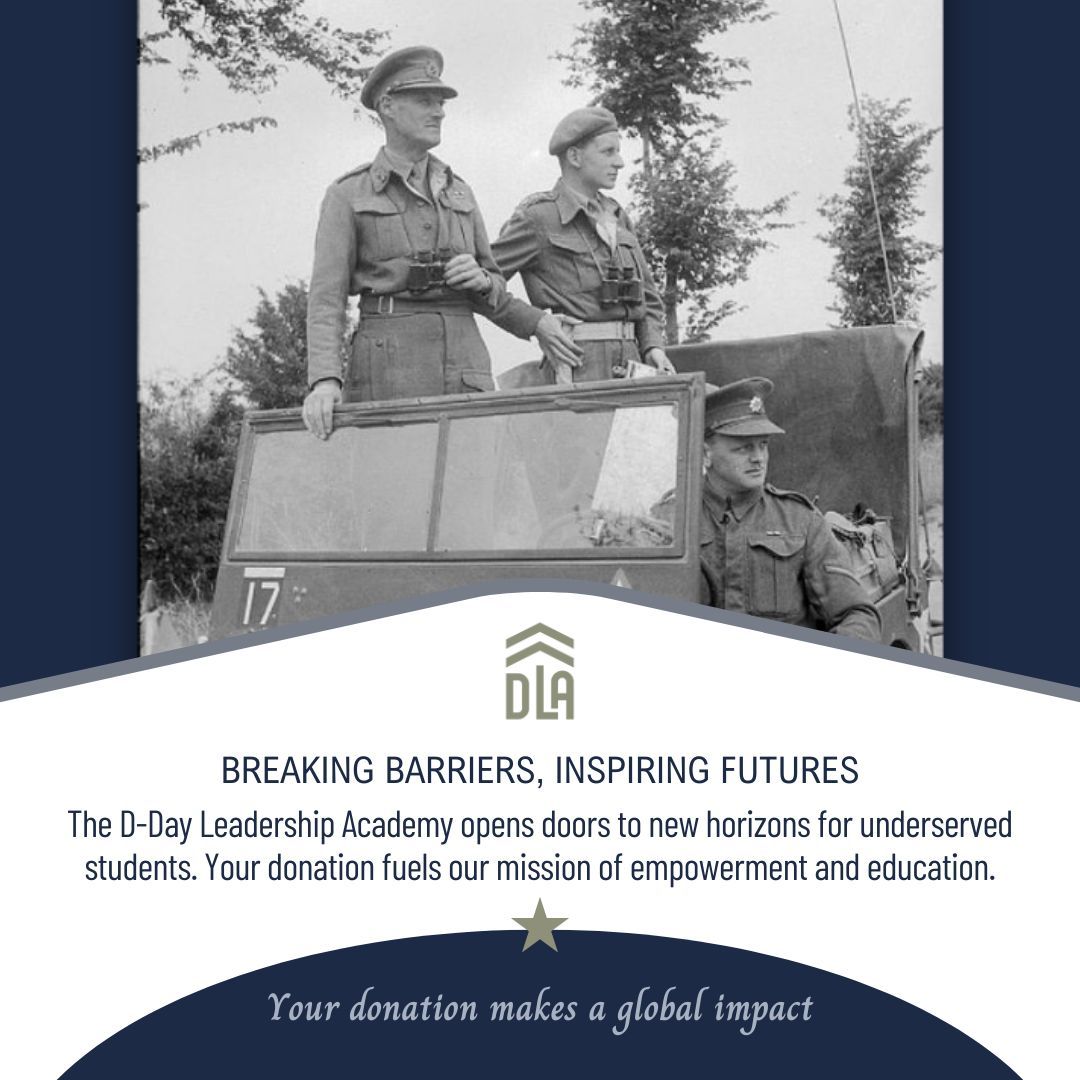 Transform Lives, Fuel Ambitions! With your help, the D-Day Leadership Academy empowers underserved youth to break free from limitations and embrace their full potential. Support us in fostering American leadership values and shaping a better tomorrow!
Learn More 🌐 https://www.ddayleadershipacademy.com/
#ddayleadershipacademy #WarStories #Miltary #AmericanLeadership #YouthEmpowerment #SupportEducation