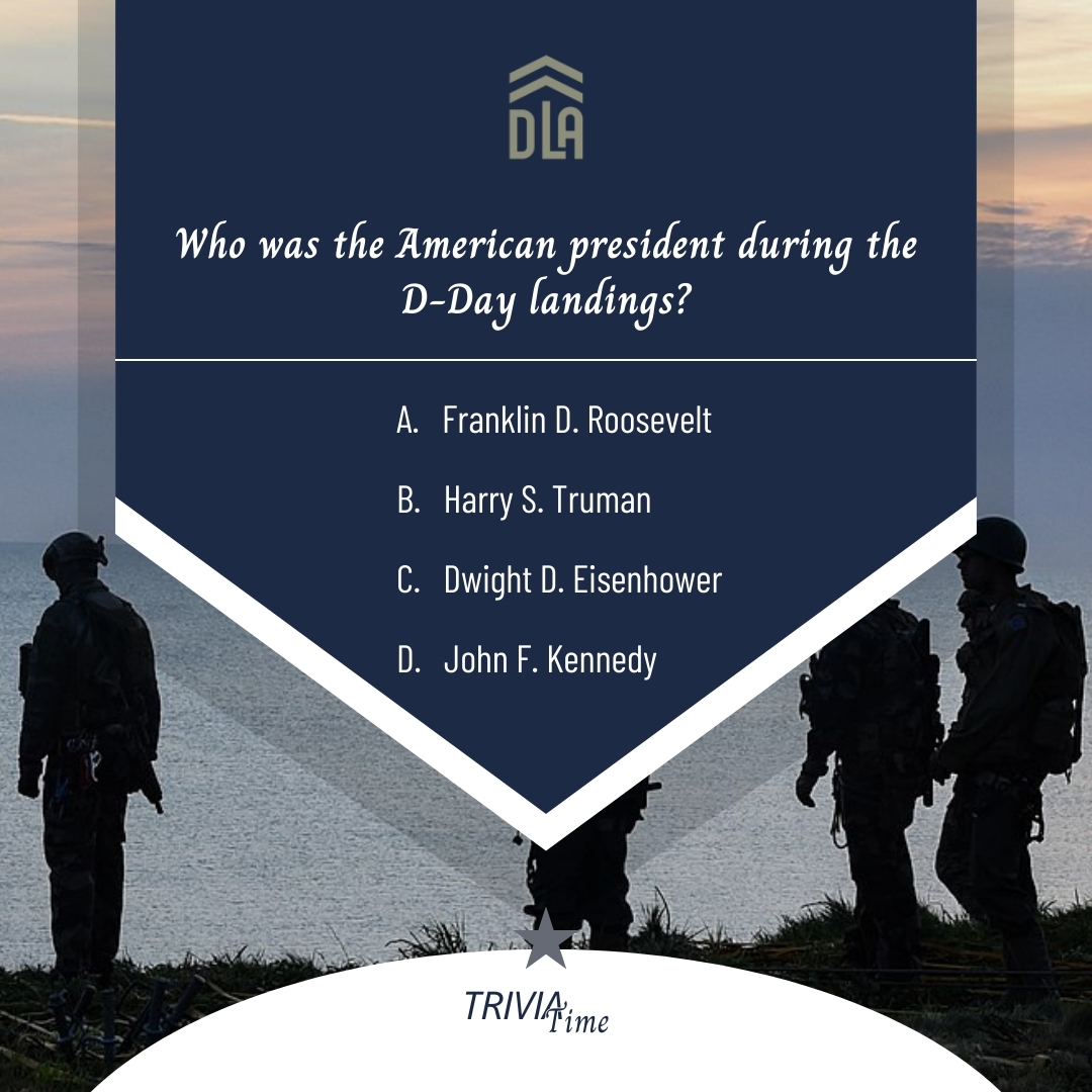 Calling All History Buffs! Trivia Time: Challenge Your D-Day Expertise and See if You've Got What It Takes!
Learn More 🌐 https://www.ddayleadershipacademy.com/
#ddayleadershipacademy #DDayFacts #DDayKnowledge #WarHistory #DDayQuiz