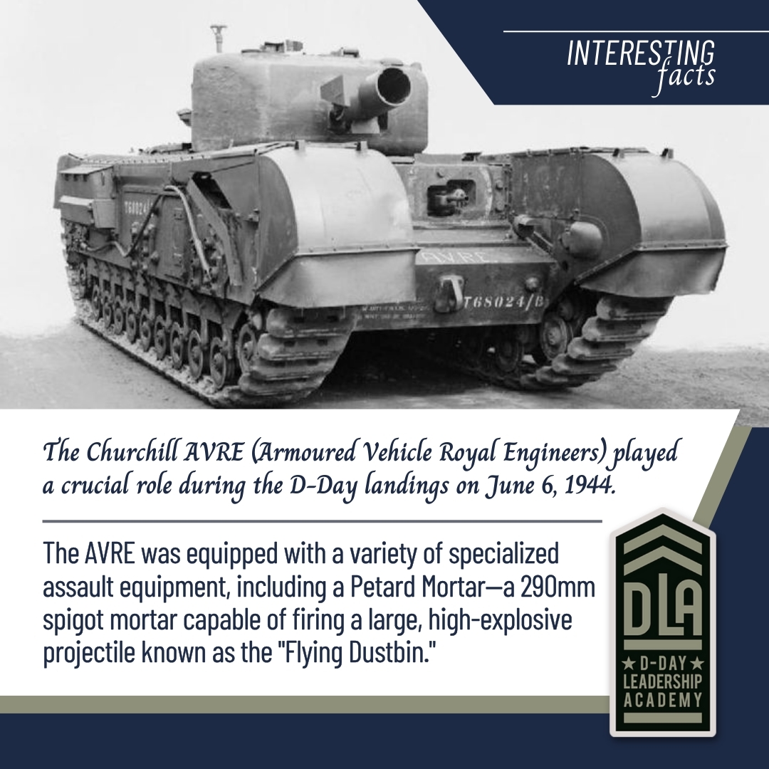 During the D-Day landings, the Churchill AVREs played a crucial role in supporting the infantry assault on the beaches of Normandy. They helped clear beach obstacles, breach enemy defenses, and provide fire support to the advancing troops. Despite facing heavy resistance and challenging terrain, the AVREs contributed significantly to the success of the Allied invasion by helping to establish a foothold on the Normandy coast.
Every child has immense potential waiting to be unlocked. Help us support the D-Day Leadership Academy in empowering underserved youth.
Learn More 🌐 https://www.ddayleadershipacademy.com/
#ddayleadershipacademy #WarStories #Miltary #militaryhistory #warhistory #DDayFacts #DDayKnowledge