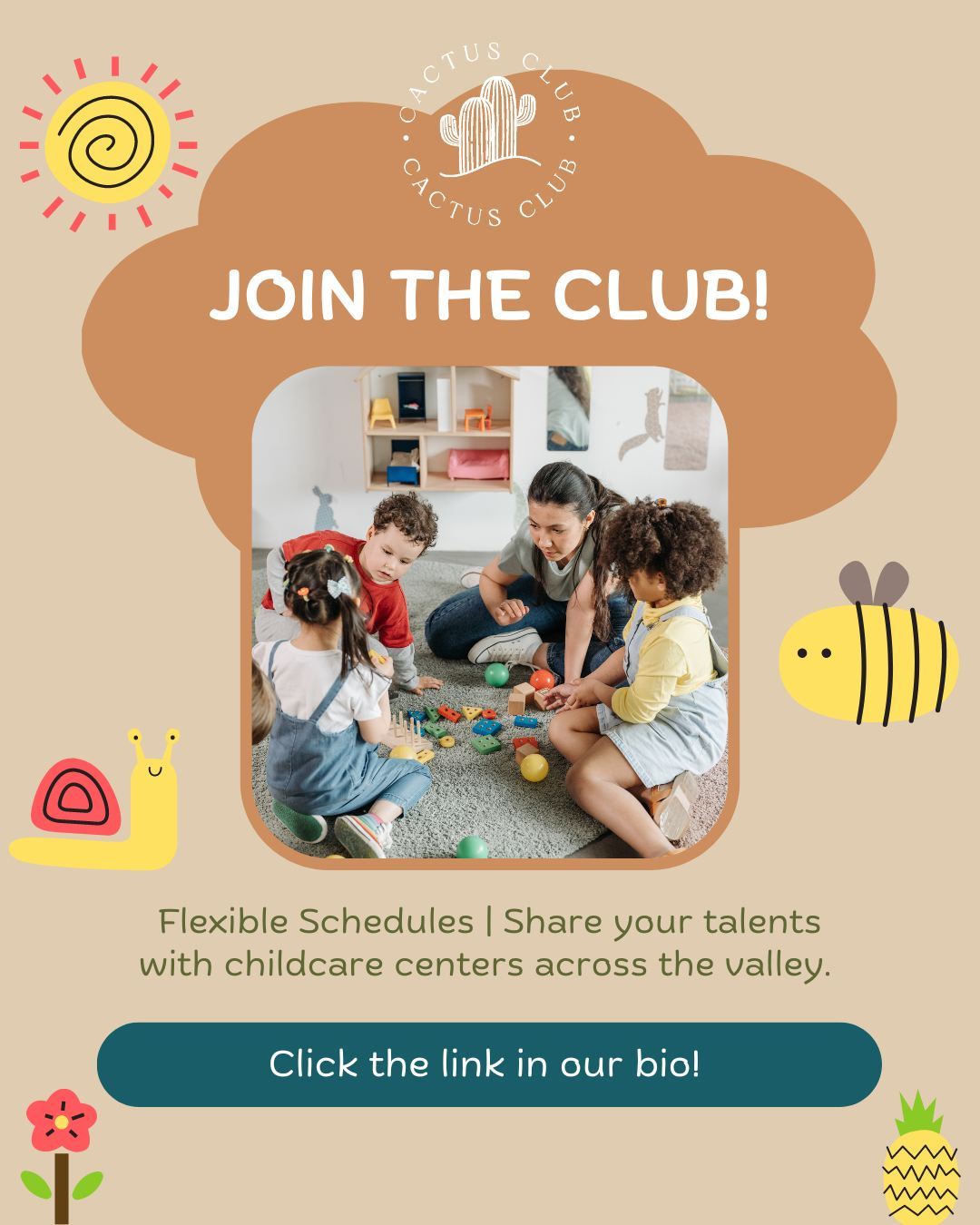 Exciting Opportunities Await! 🍎 Cactus Club is looking for passionate educators like you to join the club! Get ready for rewarding placements, growth opportunities, and a chance to make a meaningful impact in early childhood education. 🌟 #ComingSoon #TeacherOpportunities #CactusClubSubs #phoenixjobs