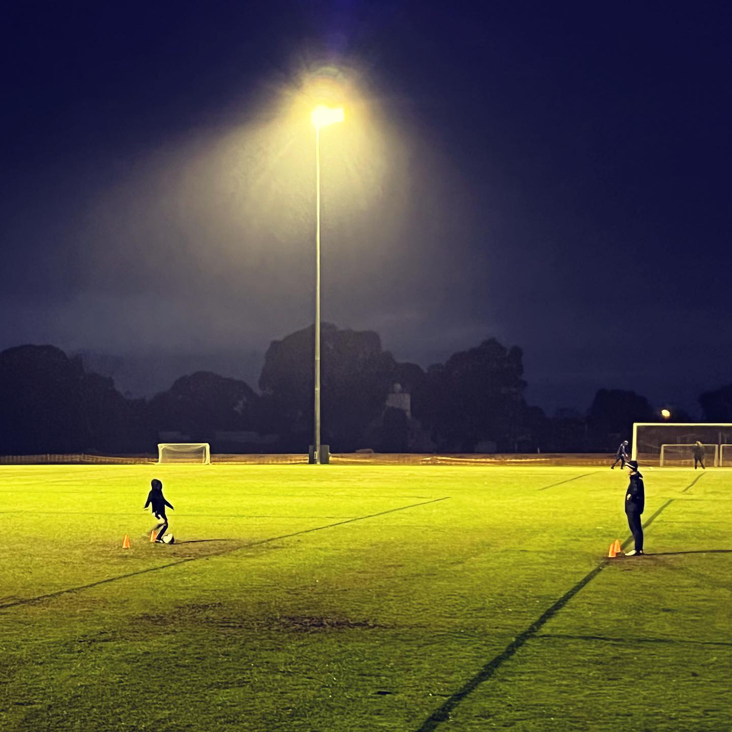 Nice night for a bit of training.
#keepingwarm #welovesoccer #practicemakesprogress @sheppartonunitedsc