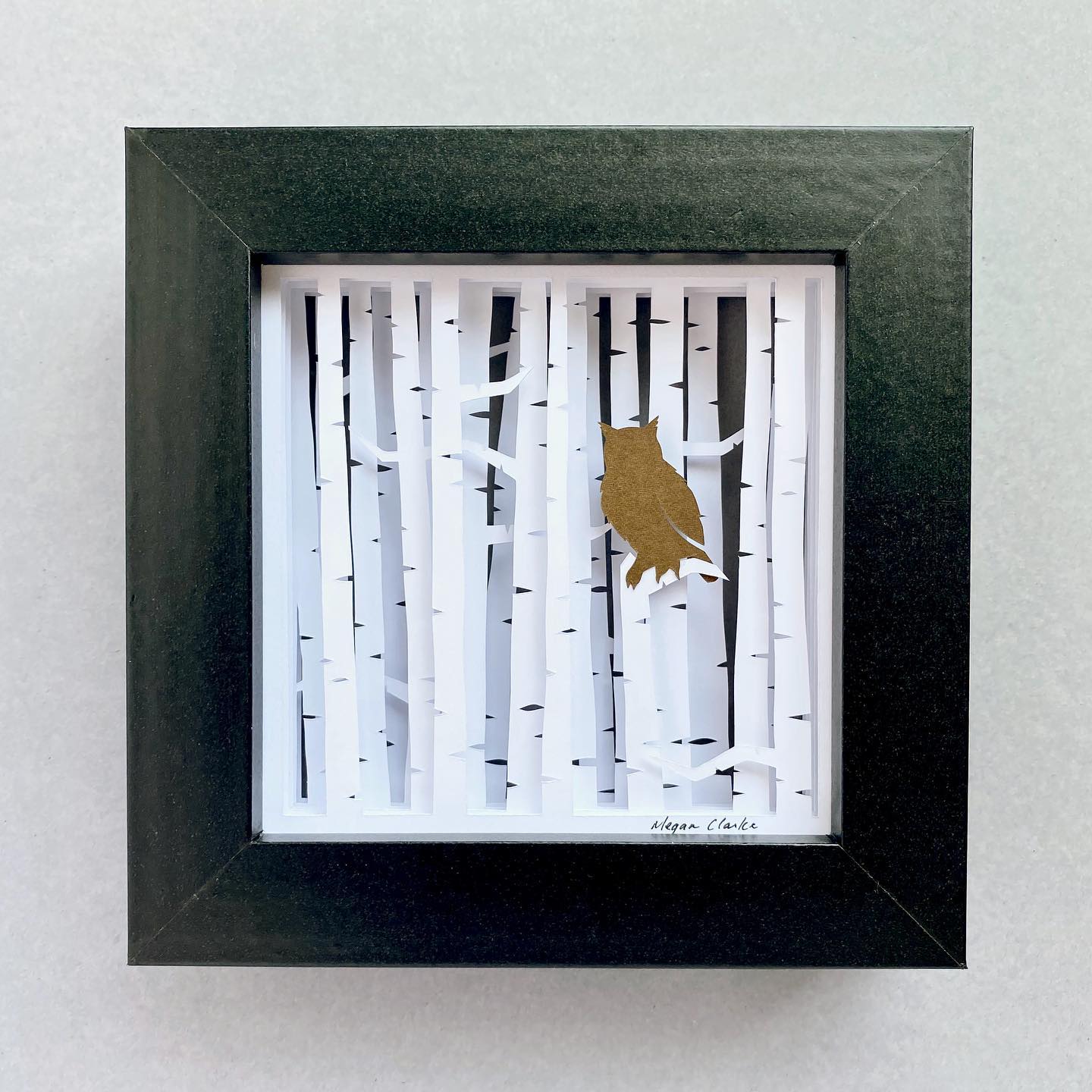 "As dusk falls you may be able to hear the questioning hoot from the wisest animal in the forest. The Great Horned Owl's sharp eyesight and keen hearing allow it to be acutely aware of everything happening around it. This provides it with the ability to always be ready for the perfect opportunity. Like the owl, take care to watch and listen before you jump to conclusions. Learn to seize opportunities at the exact right moment and you too will seldom miss your target."
Owl Birch Forest Mini frames are on sale! Head to my Canadian shop (links in bio) and snag one before they’re gone!
#canadianartist #durhamregionhandmade #canadianhandmade #canadiananimals