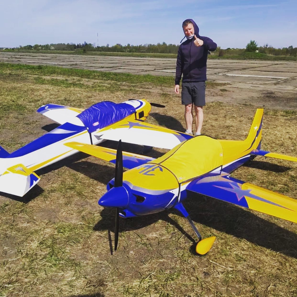 Canopy and friend from around the world. Maciek and Jakub from Poland ๐ต๐ฑ @CanopyCover.RC #CanopyCover #KAMAero #QualityByDesign #TailoredMade #HandMade #ScaleAerobatics #IamIMAC