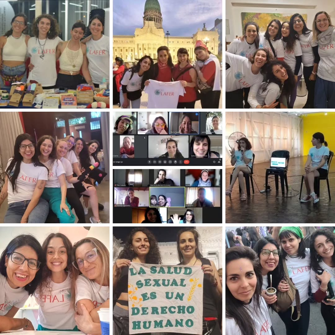 Diciembre nos lleva a reflexionar acerca de lo que transitamos este último tiempo...
⠀
Hoy, en el contexto particular que estamos viviendo en Argentina (en donde vivimos la mayoría que formamos LAFER), estamos atravesando un período muy complejo y nos resulta super valioso saber que nos tenemos y sostenemos.
⠀
Nos enfocamos en los encuentros, los talleres, los conocimientos compartidos, los abrazos, las sonrisas y la red que fue creciendo, poniendo toda nuestra intención en multiplicar lo que hemos logrado al día de hoy.
⠀
Aquí seguimos firmes: por una cultura de la justicia se><ual y reproductiva! ✊🏼
⠀
Gracias por estar ahí! Gracias por colaborar con nosotres!
⠀
⠀
Con mucho ❤️
Equipo LAFER