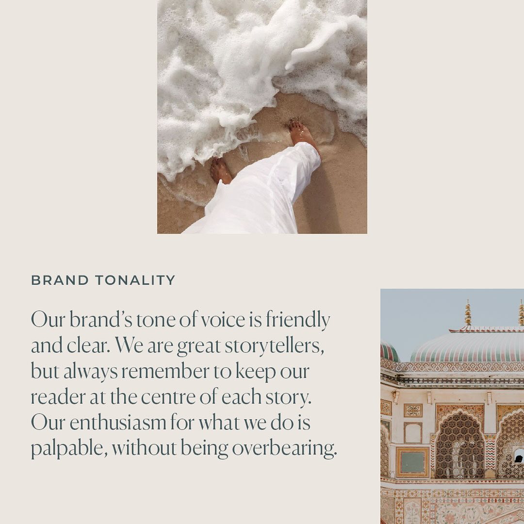 Unlocking the power of brand tonality
When you think of brand tonality, think - emotion. For your brand to forge meaningful connections, it must be clearly heard. Through a set brand voice and tone, your audience can get to know and understand your brand.
For Sevven Travel, we aimed to strike a balance between evocative storytelling and trustworthiness, crafting a voice that echoes the spirit of exploration with a foundation of reliability.