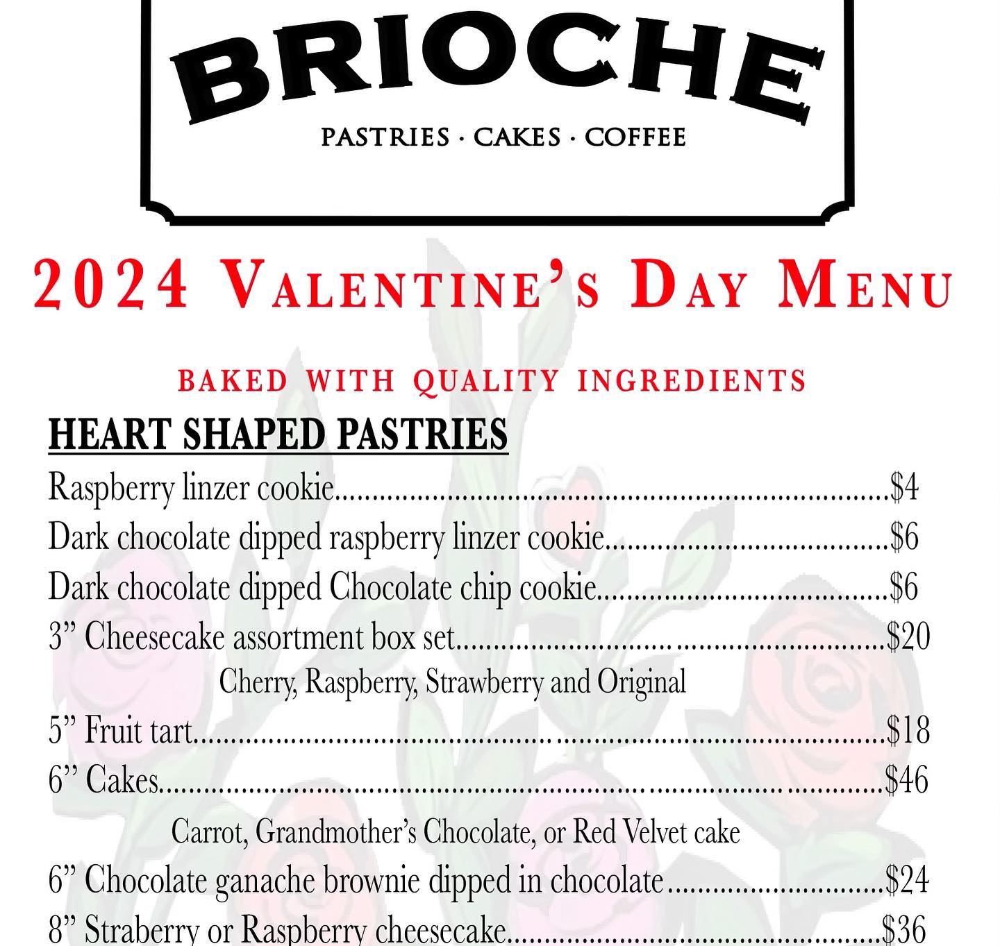 ♥️The countdown to Valentine’s Day has begun 💕Our VALENTINES DAY menu is now available 💕♥️ 💕Call to place your VDAY order today! ♥️💕