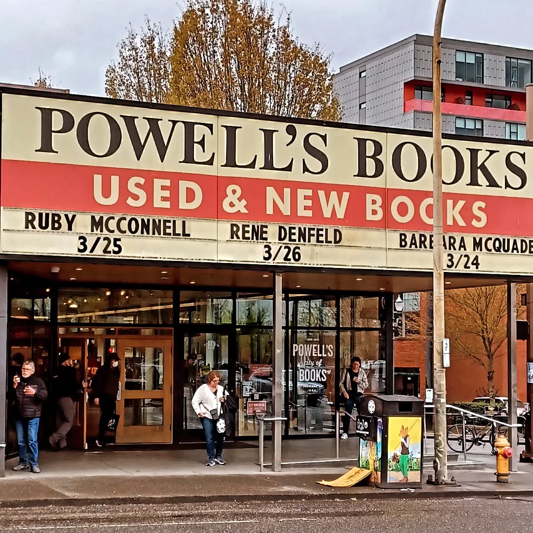 Hometown book event! Love this place. @powellsbooks #books #bookstagram