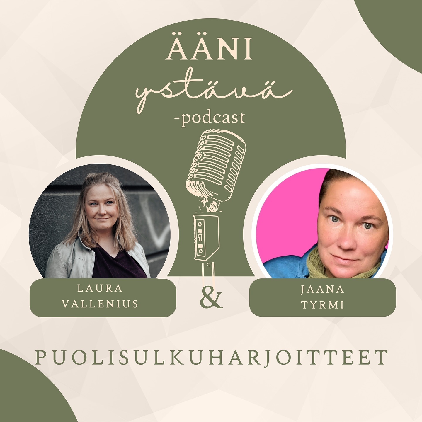 Voi mikä ilo ja riemu, kun jälleen tänään on ilmoille pärähtänyt uusi Ääniystävä-podijakso! ❤️😍❤️
Vieraanani on puhetekniikan opettaja, vokologi Jaana Tyrmi (FT), jonka kanssa tutustutaan puolisulkuharjoitteluun. Kaivakaahan nyt kaikki konsonantit, pillit ja putket esiin, nimittäin tässä jaksossa on tiukkaa tavaraa puolisulkuharjoittelun hyödyistä äänenkäyttäjälle! Olit sitten puhuja tai laulaja, puolisulkuharjoittelu on kuin ”taikatemppu” äänelle.
Kuunnelkaa ja jakakaa toki tietoa tästä podista teidän kollegoille ja muille ääniystäville! 📣
Suosittelen tsekkaamaan myös Jaanan tammikuussa julkaistun väitöskirjan aiheesta:
Nasaaleista vesivastukseen : Vertaileva tutkimus semiokluusioharjoitusten vaikutuksista ääneen (Tampereen yliopisto)