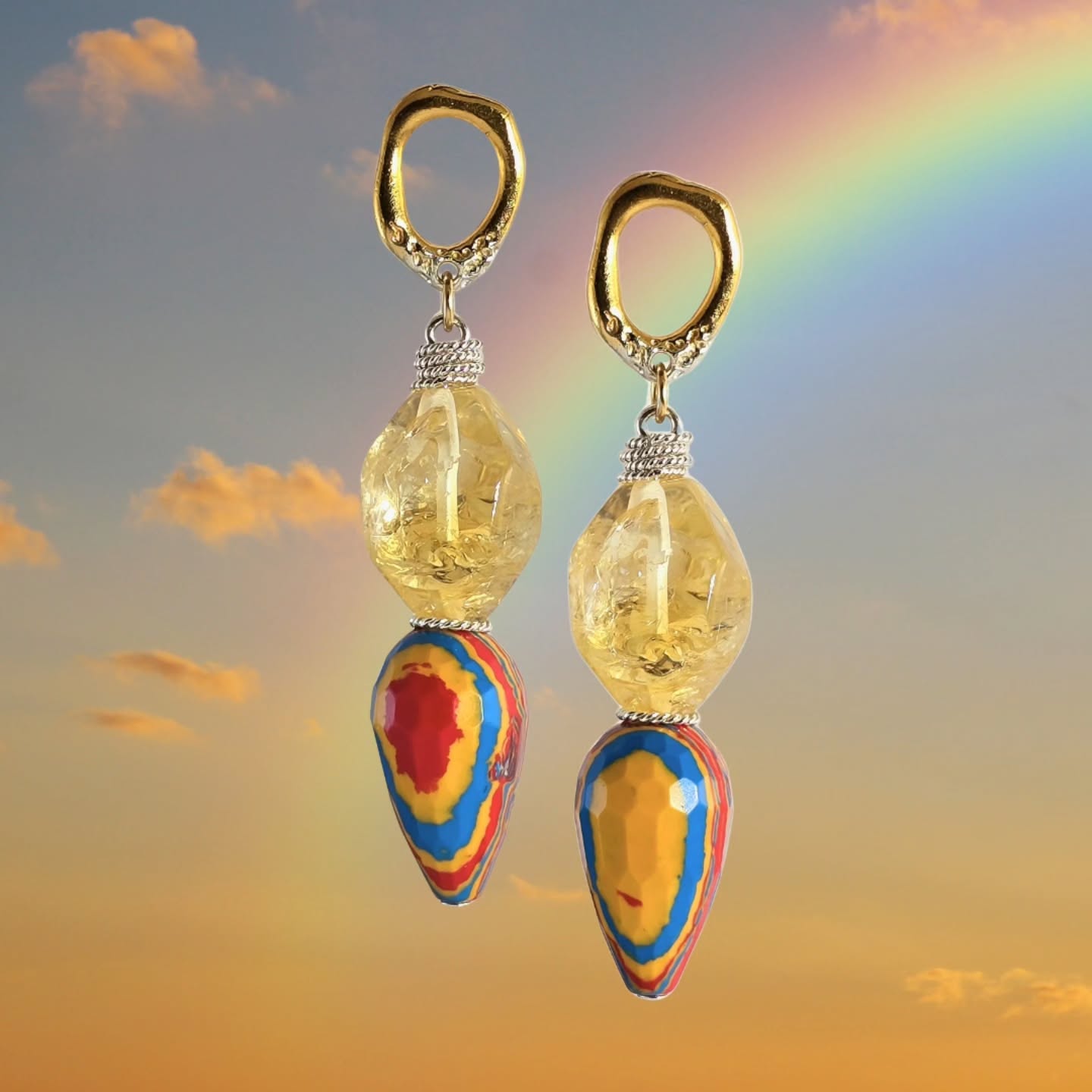 If you’ve been following my stories for a while, you know how deeply I am inspired by the beauty of this "slice of paradise" that I live on 🇹🇹 — the vibrant colors of a rainbow after the rain, the golden glow of sunlight dancing on the waves, and the boundless energy of "the bush" lives in many of the pieces I create.
It’s this island's soul that inspires me to craft designs full of life and meaning.
These upcoming creations are made to spark joy... to make you feel happy and beautiful.
While I get these beauties ready for the website, here’s a sneak peek. Stay tuned—more pieces of this colorful story are coming your way!
Do you know someone who radiates "a joy" as bright as these colorful earrings?