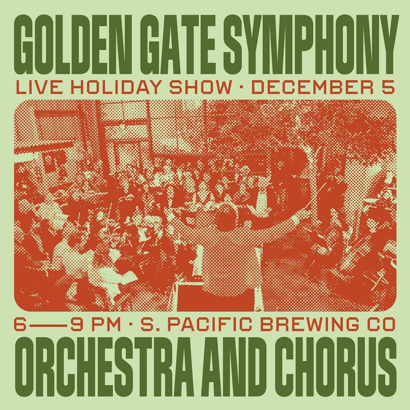 Tomorrow @goldengatesymphony is back LIVE from Southern Pacific for a night of Merry and Cheers. See you then!