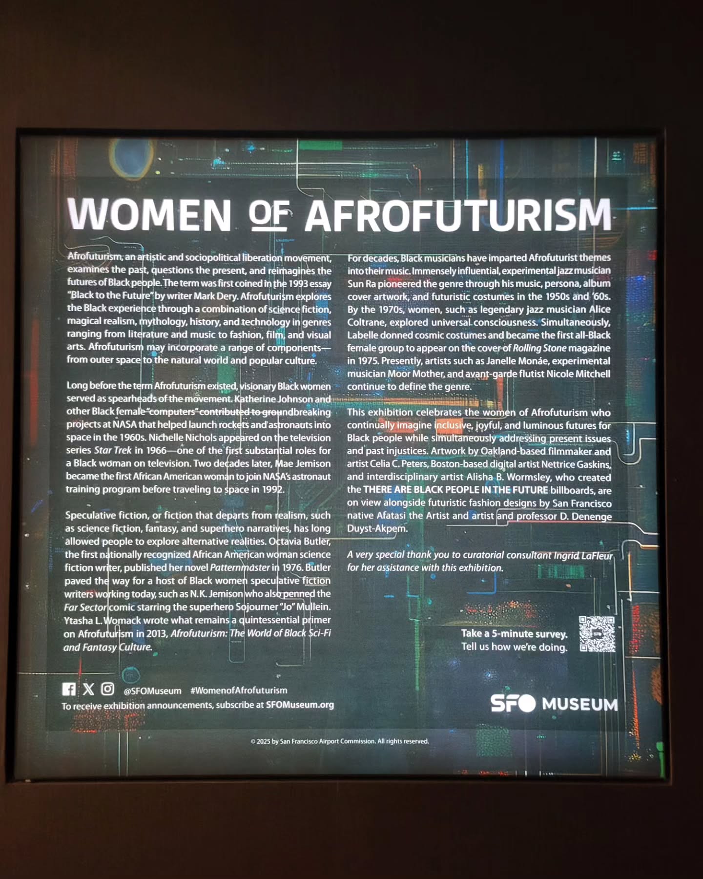From science fiction to digital art, the Afrofuturism museum celebrates creativity, resilience, and innovation—reminding us all that Black narratives are central to both our present and our tomorrow.
#Afrofuturism #BlackExcellence #SanFranciscoAirport