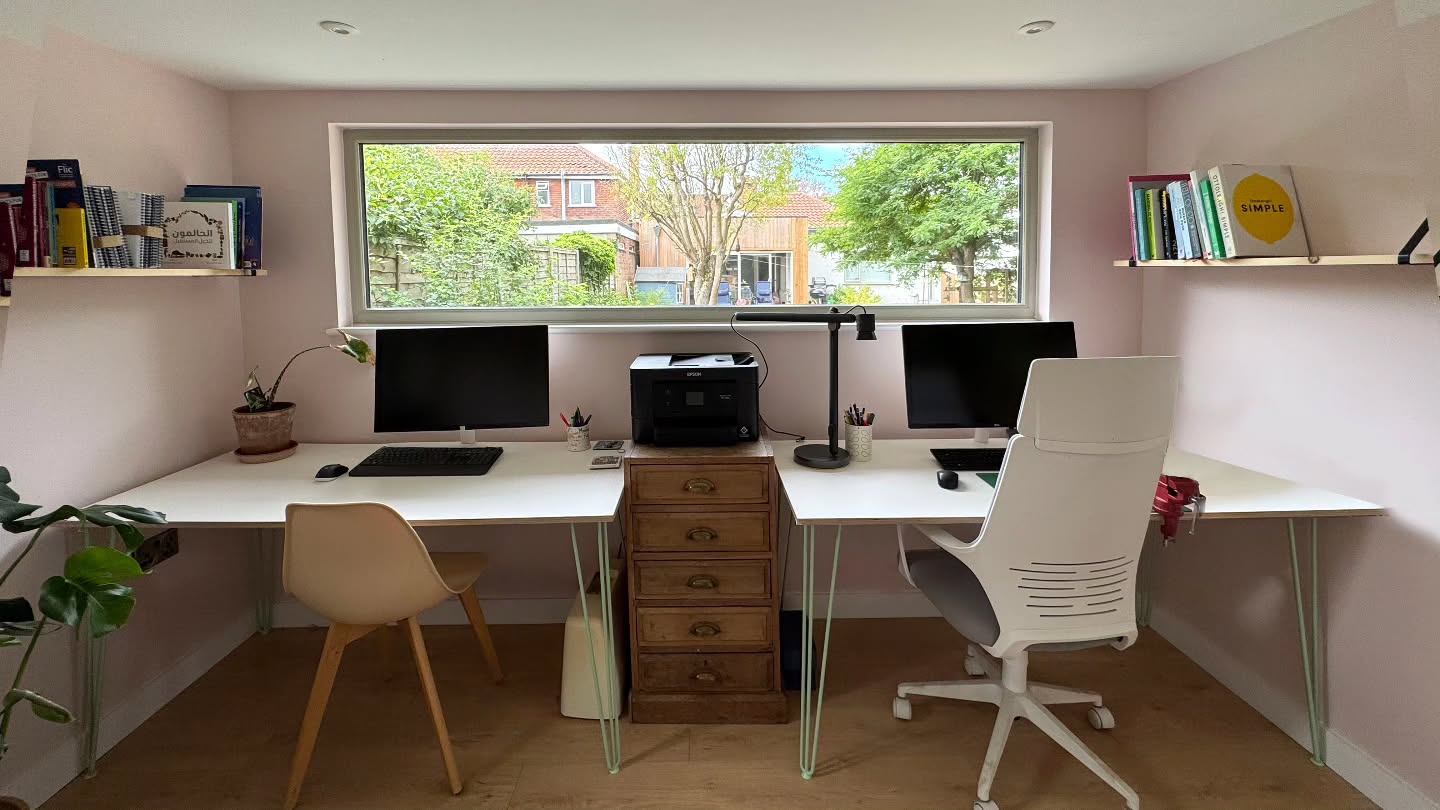 The letterbox window - 3 key functions
1. Maximise wall space for furniture
2. Maximise views down the garden
3. Maximise the ability to hide from small children when working
Could this be the perfect setup?!
#readgardenrooms #GardenRoom #gardenbuilding #homeoffice #wfh #hybridworking #nodistractions #interiordesign #norfolk #Suffolk #norwich