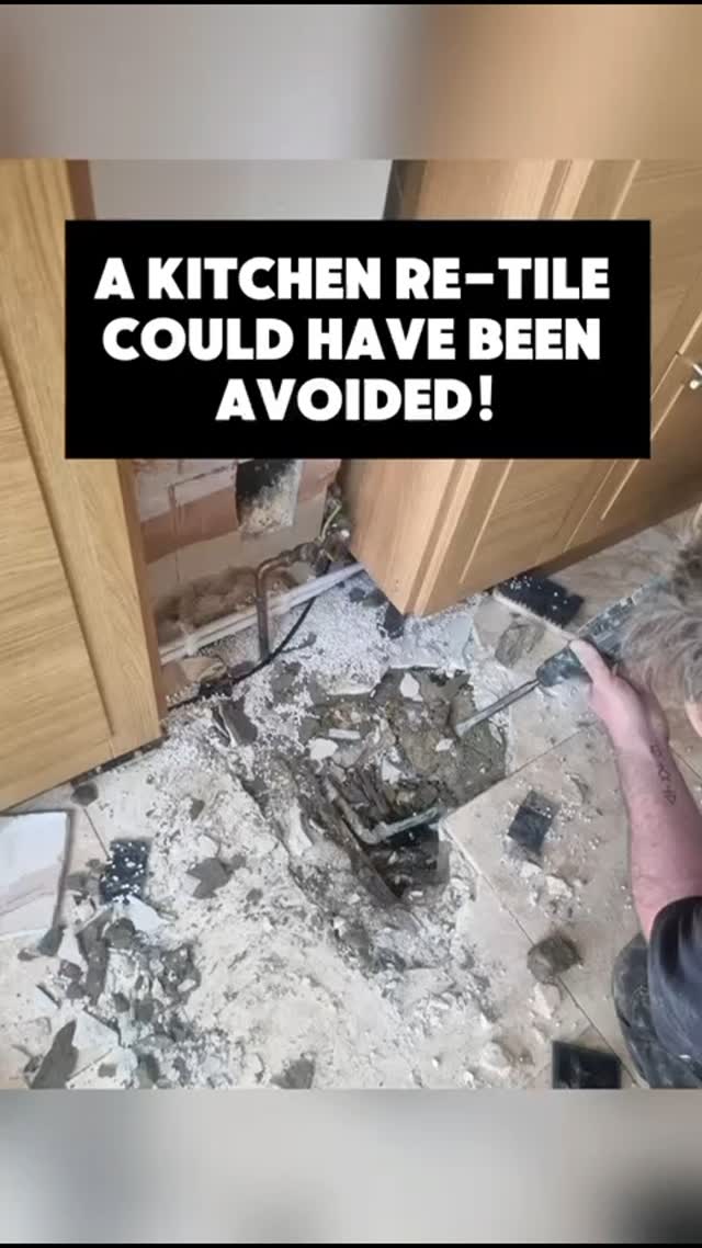 Ever heard water running but couldn’t find where it’s coming from?
That’s exactly what happened to one of our customers. Which resulted in a complete re tile of their kitchen floor as a result.
They kept hearing running water near their main shut-off valve but couldn’t figure out why.
We attended and attempted to turn off the main water supply using the incoming shut off valve (stopcock), but the water kept flowing.
After some investigating, we discovered the issue: a hidden leak in the underground pipe leading to the house. The old copper pipe had been wrapped in duct tape for protection, but the brass fitting was left exposed, causing corrosion over time.
Check out what happens when pipes and fittings aren’t properly protected in concrete floors!
We replaced and properly protected the pipes to prevent future damage (we prefer the use of using Denzo tape for this). Fellow installers, let us know your thoughts on pipework protection.
Could this have been avoided? Would you know what to do if you suddenly heard running water in your home? Let us know your thoughts!