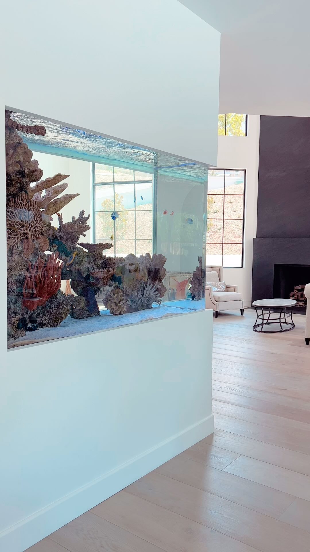 Transforming Spaces with Underwater Wonders! 🌊✨ This custom aquarium brings a touch of the ocean into this stunning modern home. Love this shot 😍
.
.
.
.
#customaquarium #customfishtank #aquariumdesign #southoc #oceansaquarium #oceansaquariumdesign #aquariumlife #aquariumlove