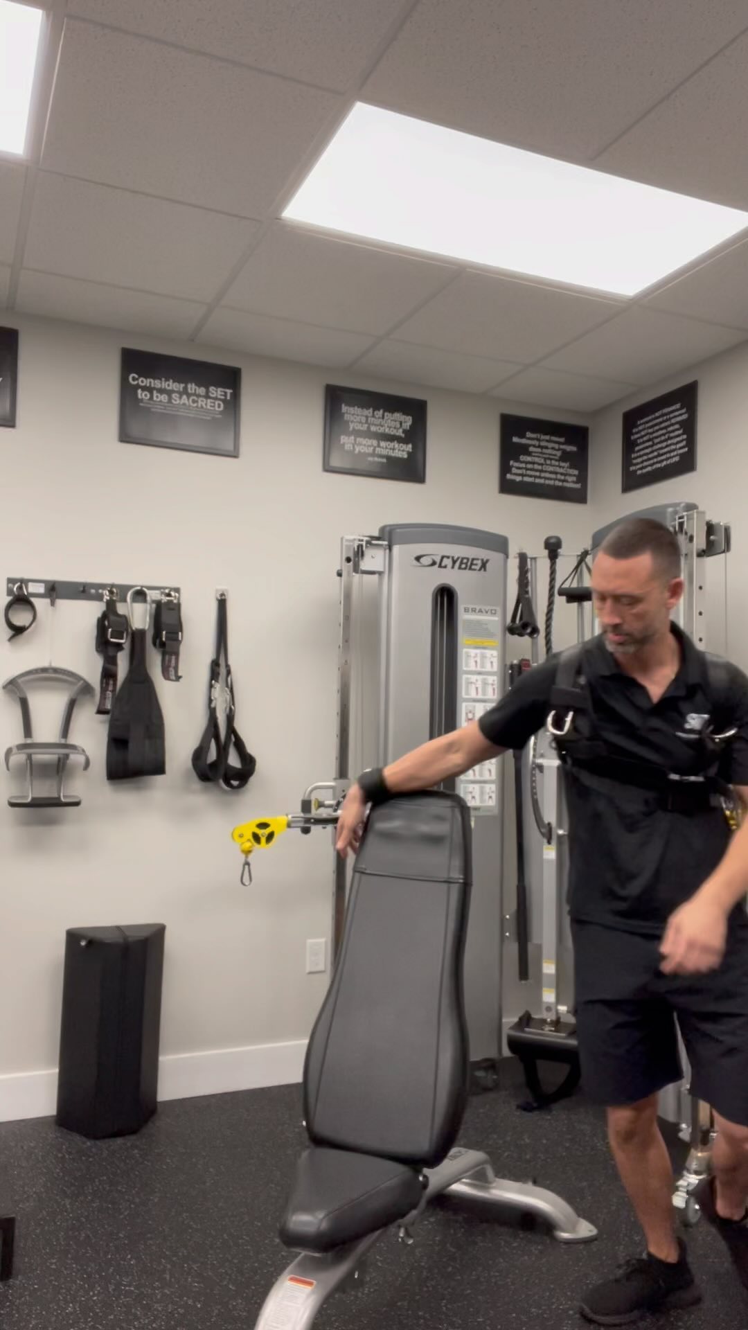The fun part of having one surgically repaired shoulder is the exploration of exercise options. The hard part is getting in and out of them without creating a blooper reel. Thanks to the @kirocore harness I can still anchor the left side to increase output on the right without loading the shoulder. Of course, injury is not required to do this, but sometimes they force you to stir the exercise variation pot a bit. #kirocore #singlearm #chestexercises #unilateraltraining #SVZperformance #ExperienceTheDifference #internalfocus #internalperformance #exercisemechanics #personaltraining #personaltrainer #fitness #workouts #muscle #customfitexercise #exercise #resistancetraining #supportsmallbusiness #strengthtraining #daviefl #plantationfl #sunrisefl #westonfl #coopercityfl