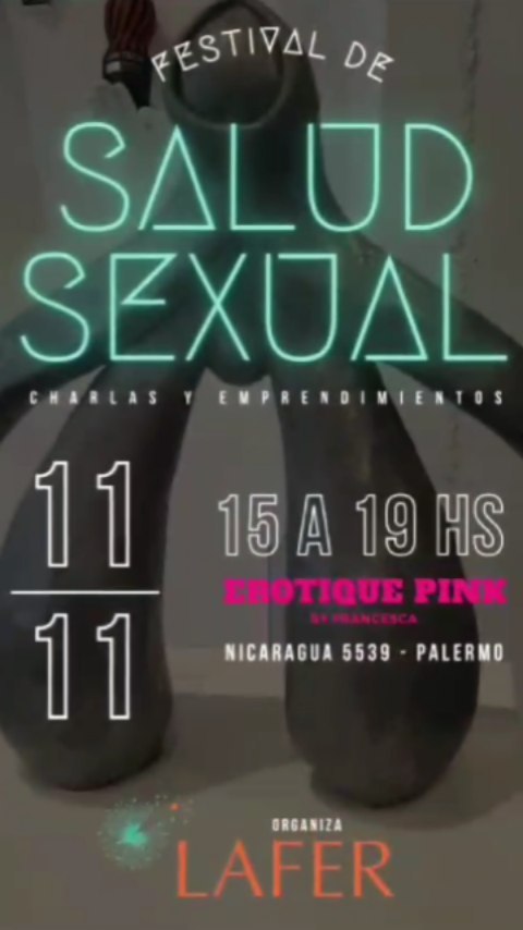 Nos volvemos a encontrar y esta vez tenemos el placer de hacerlo en el hermosísimo espacio de @erotique.pink 🔥
⠀
En esta fecha entrevistaremos a Francesca Gnecchi de @alasparatusexualidad tendiendo un hermoso y valioso puente entre los métodos de autogestión de la fertilidad y la creatividad sexual. 💥
⠀
También tendremos una charla alucinante de la mano de Mari de @cuerpo__territorio y Agus de @_amalur__, ambas activistas de LAFER.
⠀
Encontrarás una feria de emprendedorxs con cosmética natural, huevos yoni, aceites, toallitas de tela, bombachas menstruales, fajas bordadas, muñecxs sexuadxs, material didáctico se.x.ual, libros, arte y comida.
⠀
Y más sorpresas que te iremos contando! 🤩
⠀
Te esperamos!
⠀
⠀
Equipo LAFER
⠀
⠀
____
⁉️ Dónde, cuándo
@erotiquepink (Nicaragua 5539, Palermo)
El sábado 11 de noviembre de 15 a 19 hs
⠀
🎟 La entrada es a la gorra conciente con un valor sugerido de $1000 y se puede conseguir de forma anticipada en el link que pusimos en historias destacadas (o déjanos un comentario y te enviamos el link por privado)
⠀
⚠️ Recuerden que el espacio en donde desarrollaremos el evento es un sex shop, un dato que puede serte útil para decidir si venis con niñes.
⠀
⠀
⠀
#festival #esi #placer #anticoncepcion #disfrutar #lafer #metodosintotermico #creatividad #charlas #entrevista #feria #emprendimientos #toallitasdetela #arte #cosmeticanatural #juguetes #sexshop #gestionmenstrualsustentable #aceites #huevoyoni #cristales #ciclicidad #palermo #bsas #argentina