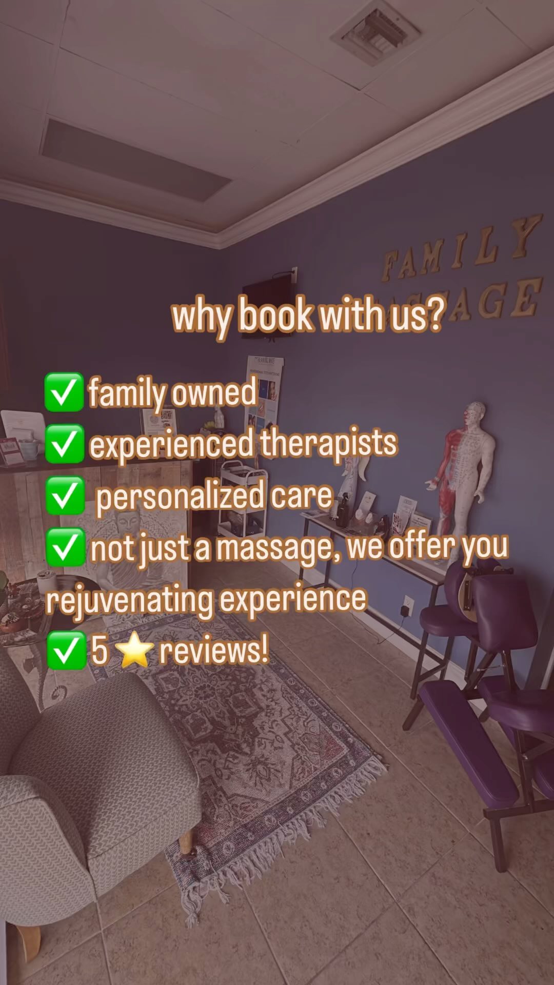 our reviews say it all! We offer you the most relaxing + therapeutic massage experience!
Book today and improve your life ✨💆🏻♀️⭐️
#coralspringsnails
#coralspringstalk
#parkland
#relaxation
#reiki