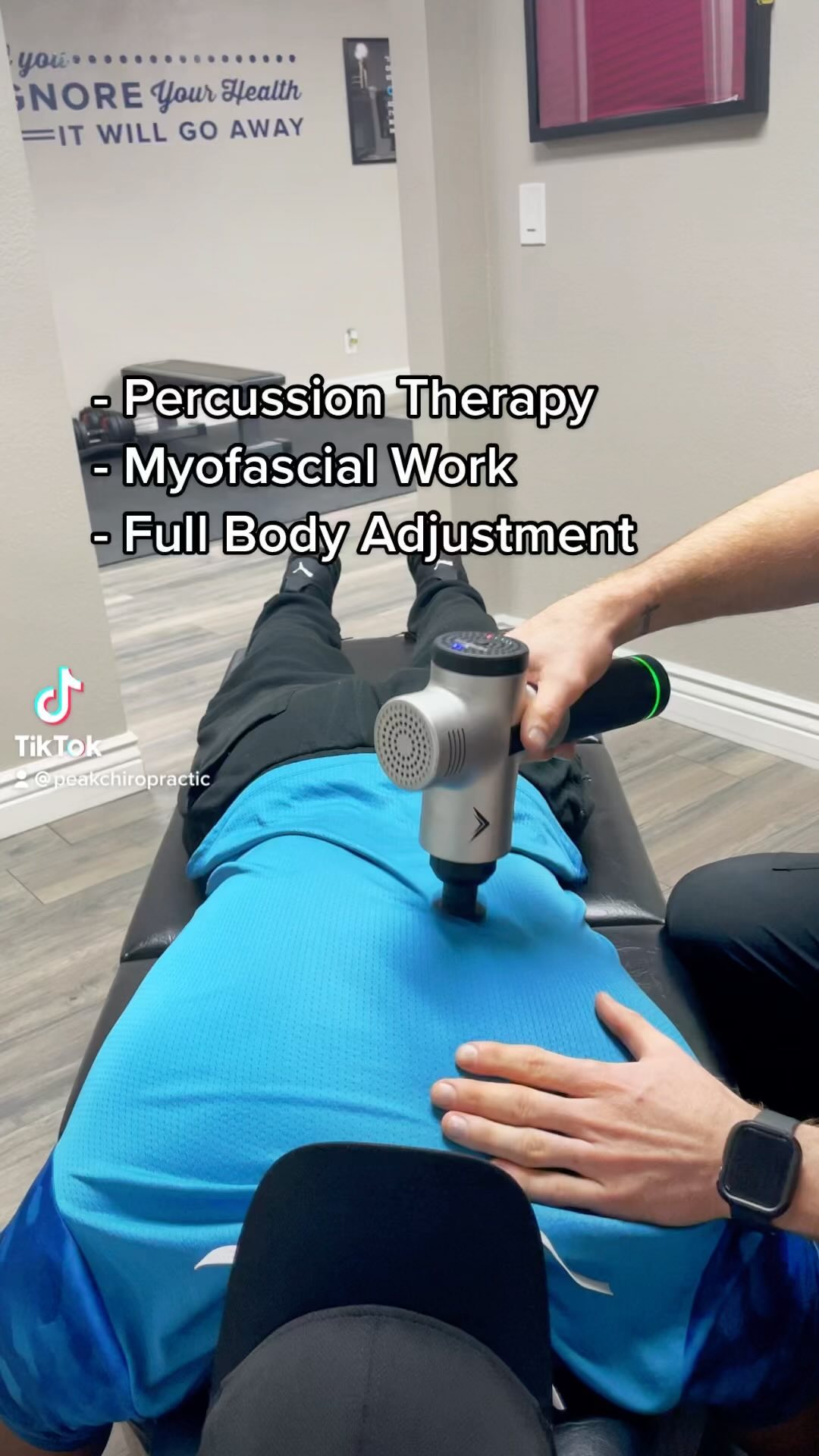 Glimpse into a standard office visit! #chiropractor #chiropractic #sportsmedicine #chiropracticadjustment #chiro #spinalmanipulation #selfcare #mentalhealth #manualtherapy