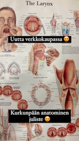 Äänikaupan varasto on täydentynyt uudella julisteella 😍 tällä kurkunpää ja äänen synty haltuun 💪