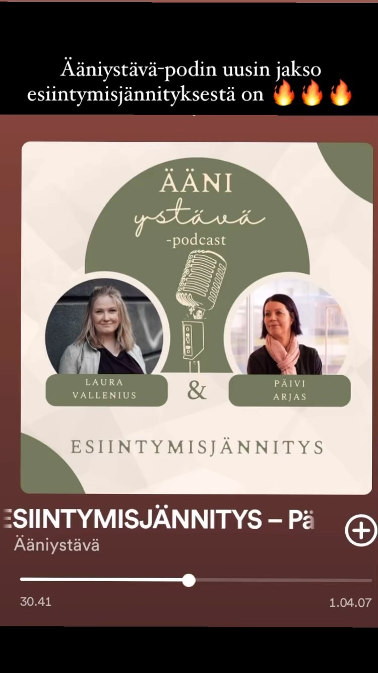 Tässä uusimmassa podijaksossa on kyllä upeasti käsiteltynä esiintymisjännityksen tematiikkaa 😍
Ottakaahan kuunteluun ❤️