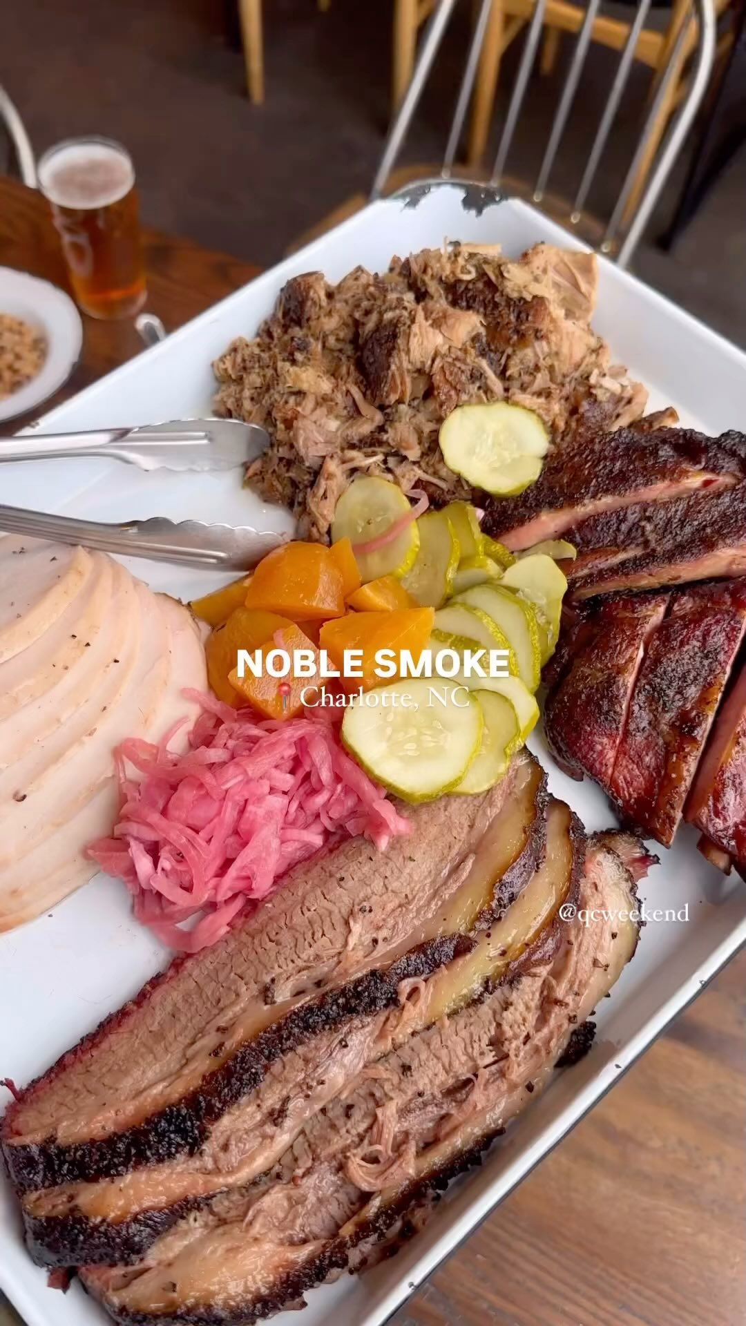 Barbecue done right! 🍖🔥 @noble_smoke is a must-visit spot in Charlotte, NC.
The spot has a welcoming vibe, with live music on weekends and plenty of space for any group size.
📍 2216 Freedom Drive, Charlotte, NC
Who’s down to check it out?
.
.
.
📷 📝🔥: @wheretoeatcharlotte
------‐‐---------------
Check us out at @qcweekend for more places to eat in Charlotte!
-----------------------
#explorecharlotte #charlottelife #discovercharlotte #queencityweekend #charlotteweekend #visitcharlotte #qcw #queencity #charlotteeats #uptowncharlotte #weekendeats #discoverclt #localgems #cltbrunch #charlottedining #blackownedbusiness #charlottelife #foodieadventures