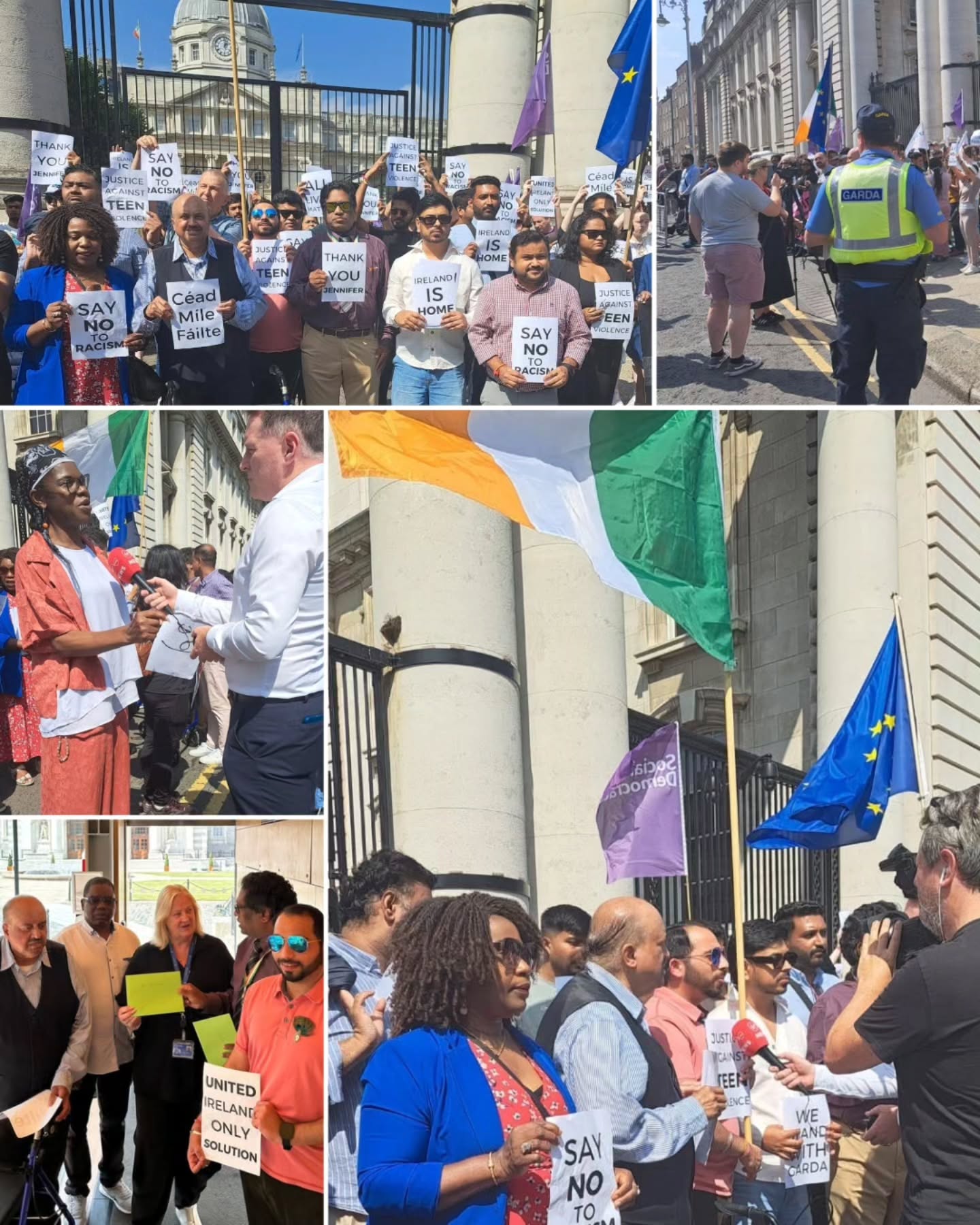 This afternoon, around 300 of us gathered outside the Department of the Taoiseach for a silent protest against the racial violence faced by immigrants in Ireland. I stood shoulder to shoulder with colleagues and comrades, determined to call out both the prejudice people endure and the failure of government to act.
Let’s be clear on the facts:
➡️ Ireland does not have large-scale boat arrivals like the UK. In 2025, over 25,000 migrants crossed the English Channel into the UK by small boat. Ireland has seen nothing on that scale.
➡️ Over 80% of new asylum seekers here enter via the open land border from the North of Ireland, not by sea. This is a land-based migration pattern, very different to the UK’s.
Yet our government refuses to plan for the future. That is reckless, unconstitutional, and a betrayal of the Good Friday Agreement.
If the people of this island are to truly decide their own future, then the answer is clear:
Only a United Ireland can provide a coherent, humane, and effective approach to immigration.
#UnitedIreland #Solidarity #Equality #HumanRights #ImmigrationFacts #EndRacism #IrishRepublican #Justice #OneIsland #AntiRacism #PublicAssembly #RightsForAll #IrishUnity #TogetherForChange #EqualityForAll #IrishPolitics #Freedom #EndDiscrimination #IrelandUnites #UnityNow