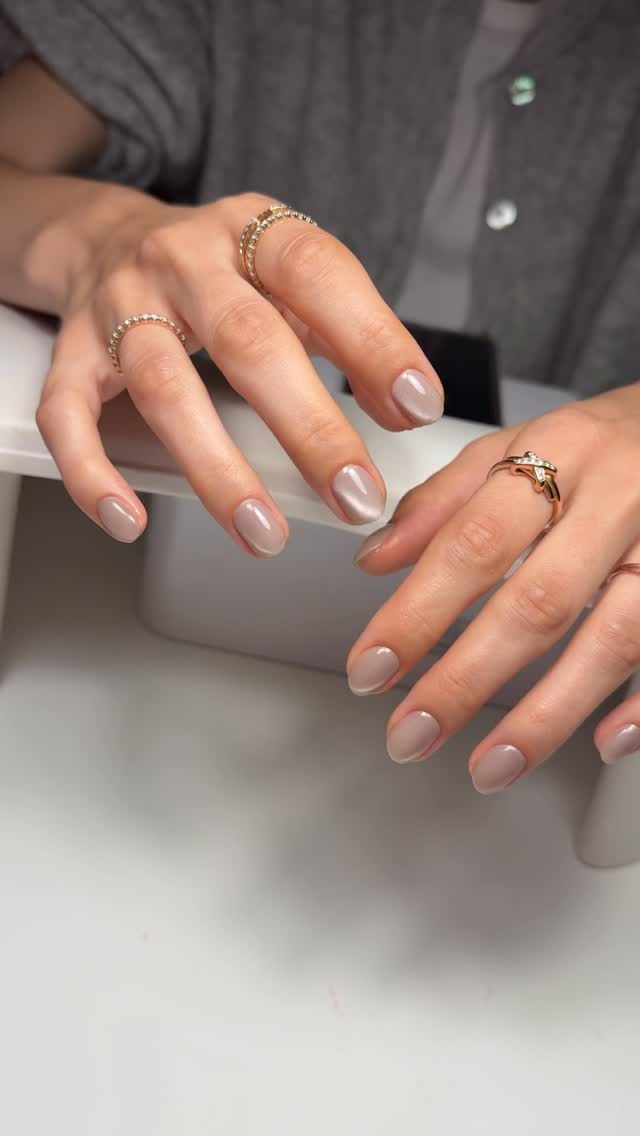 Cat eye & Manucure russe 🩶