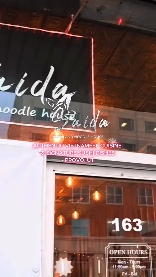 Pho that hits different. Sushi that speaks fluent crave. 😎
Welcome to Saida Sushi & Noodle House, where every dish slaps — Vietnamese comfort + fresh sushi = your new obsession.
📍Provo, UT — pull up hungry.
#provorestaurants #utahrestaurants #vietnameserestaurant #sushirestaurant #saidasushinoodlehouse #provorestaurant #utahrestaurant #provorestaurantreview #saidasushinoodles #restaurantnearme