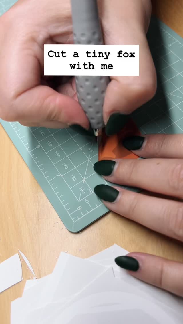 Cut a tiny paper fox with me! I am non-stop prepping for Christmas and that means 120 layers of paper need to be cut!
#handcutpaper #paperornaments #paperartwork #canadianhandmade #canadianartists #canadianpaperart #canadianfox #animalsofcanada #ontariohandmade
