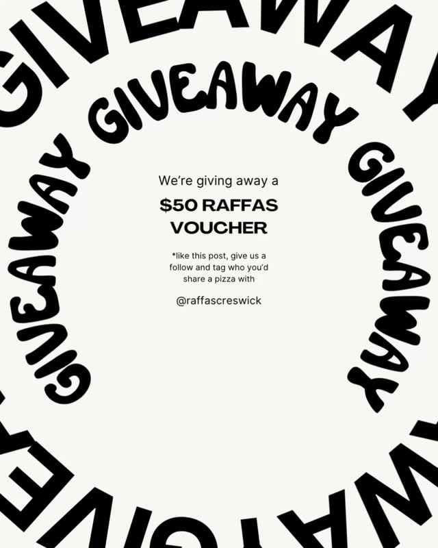 🍕🎉 GIVEAWAY ALERT! 🎉🍔
We’re feelin’ generous, so we’re giving one lucky winner a $50 Raffa’s voucher to spend on mouth-watering burgers, thin-crusted pizzas, and all your faves! 😋
Here’s how to jump in:
👉 Like this post ❤️
👉 Follow @raffascreswick
👉 Tag your partner-in-crime (the one who never says no to pizza!) 🍕
That’s it! You’re in the draw for a tasty night out on us 🙌
⏰ Entries close midnight, 16th November 2025
🏆 Winner announced shortly after
Now go tag your burger bestie before they do! 🤭🔥