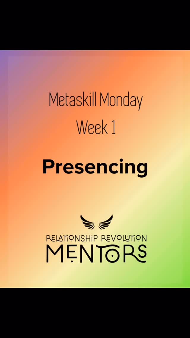 Presencing – “is defined as the ability to stay mindful and present in your body in the midst of strong feelings, either yours or your partner’s. We learn to be “grounded” when we center our embodied awareness on what’s happening within us in the present.” From - Embodied Relationship Mentoring
Checking in with yourself (noticing, experiencing, feeling, sensing your body and what is happening on the inside and outer layers of your body, on all levels, emotionally, physically, spiritually) throughout the day is an important way to be able to be present when it feels tough.
We can even notice that our mind is processing so much and then continue to keep exploring what else is going on for you.
Part of the importance of presencing is being with yourself in an actual moment in time, not the past, not the future and connecting with what is happening for you.
Many times, in the midst of strong feelings, we either don’t want to feel them at all and we push them down or away, or we can lash out or run away from what is causing the strong feelings. In presencing, we stay with the strong feelings and know that if we do and if we can stay vulnerable about sharing what is going on for us in the moment, we can move towards connection. A common reaction is not to feel the strong feelings, feeling like if we did we could die or fall to pieces, or never come back from the abyss. #rrmentors #relationshiprevolutionmentors #lesbiancouples #fulfillingrelationships