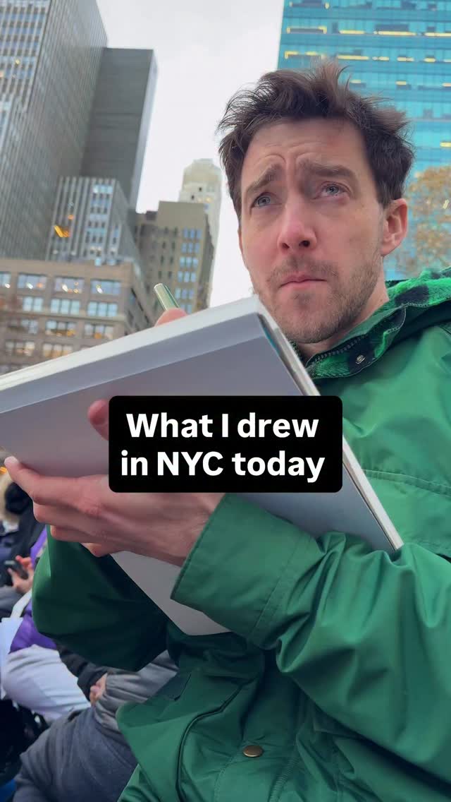 Ice skaters! ❄️ #drawing #sketchart #nyc